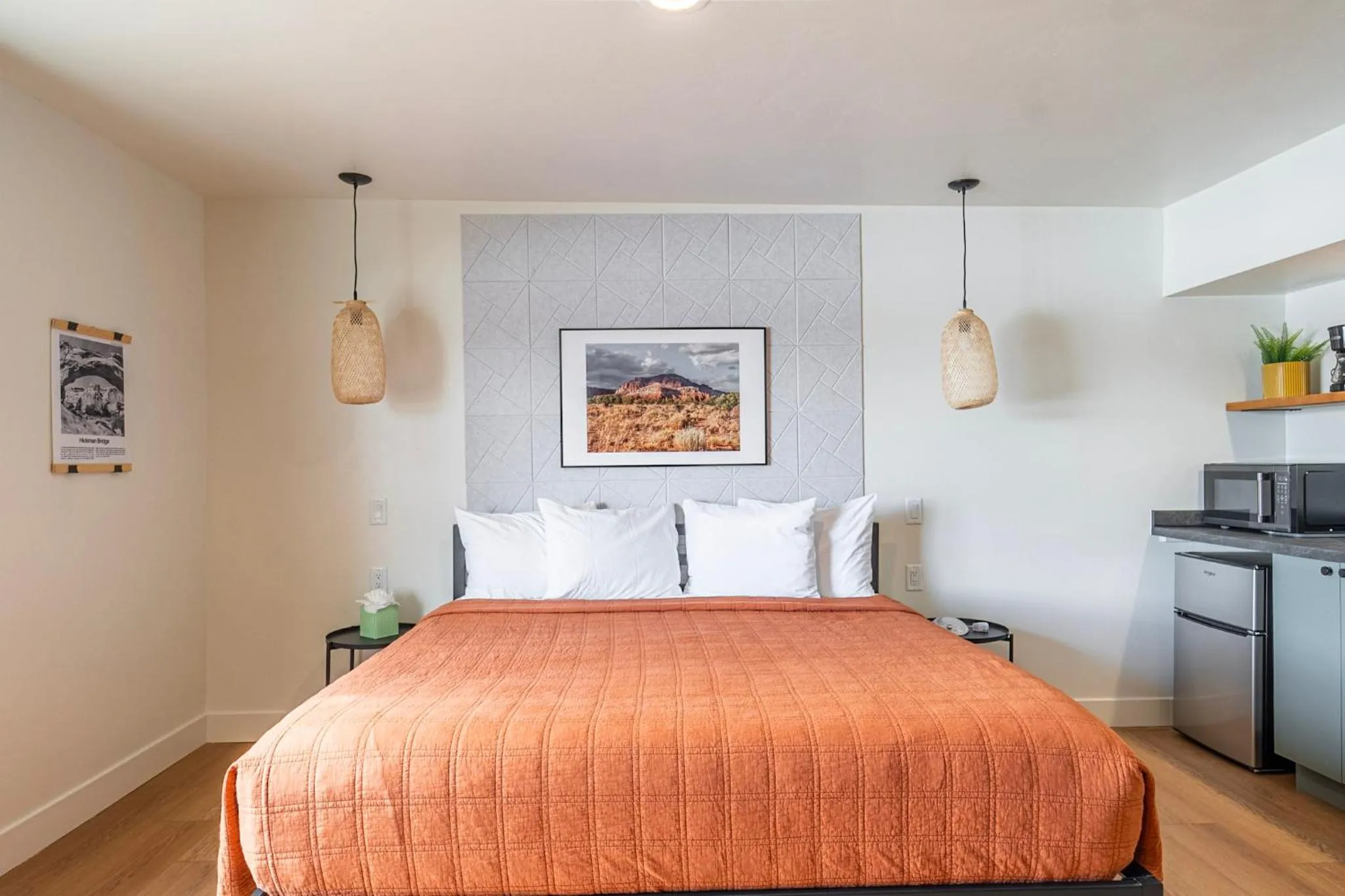 Bed in Casitas at Capitol Reef