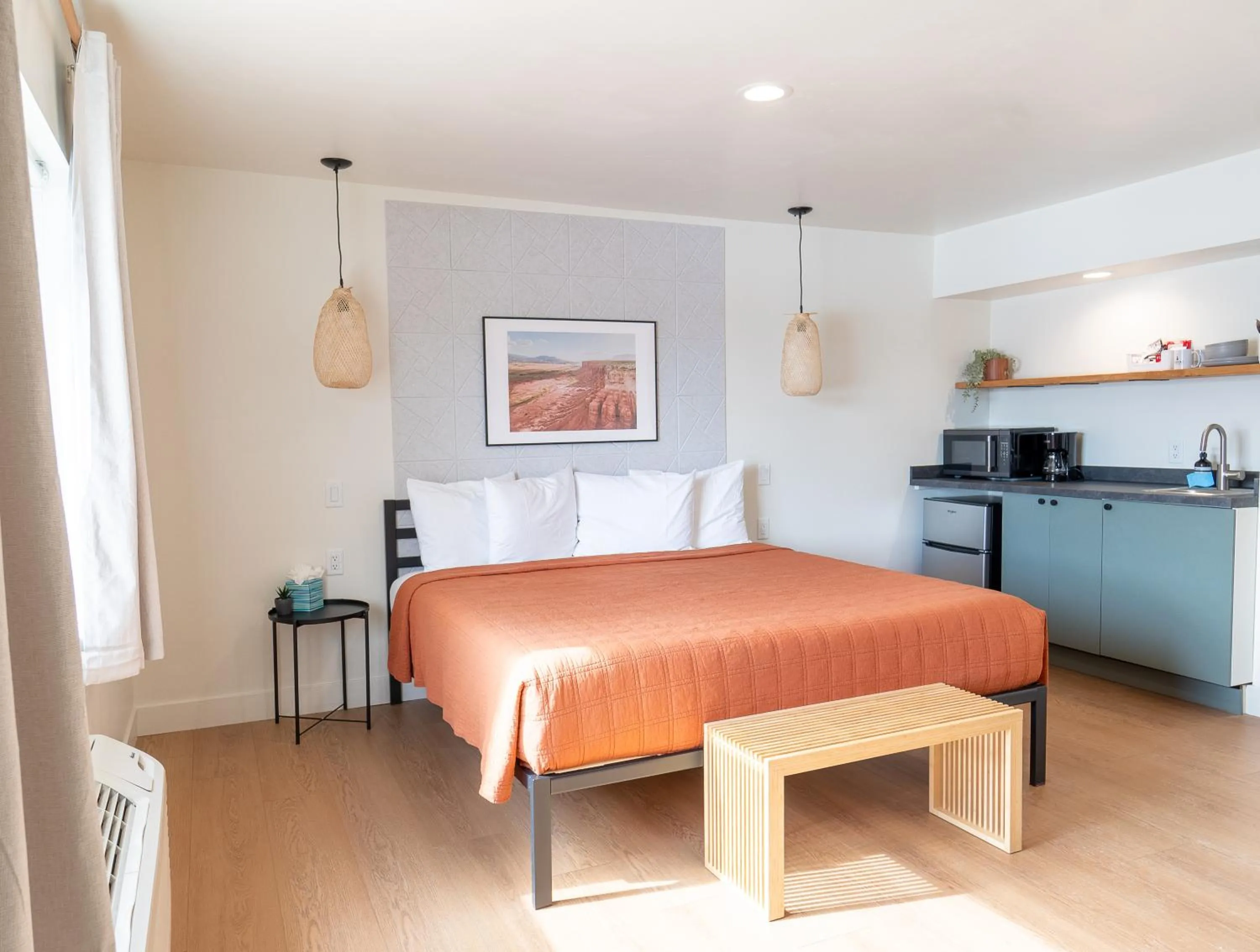 Bed in Casitas at Capitol Reef