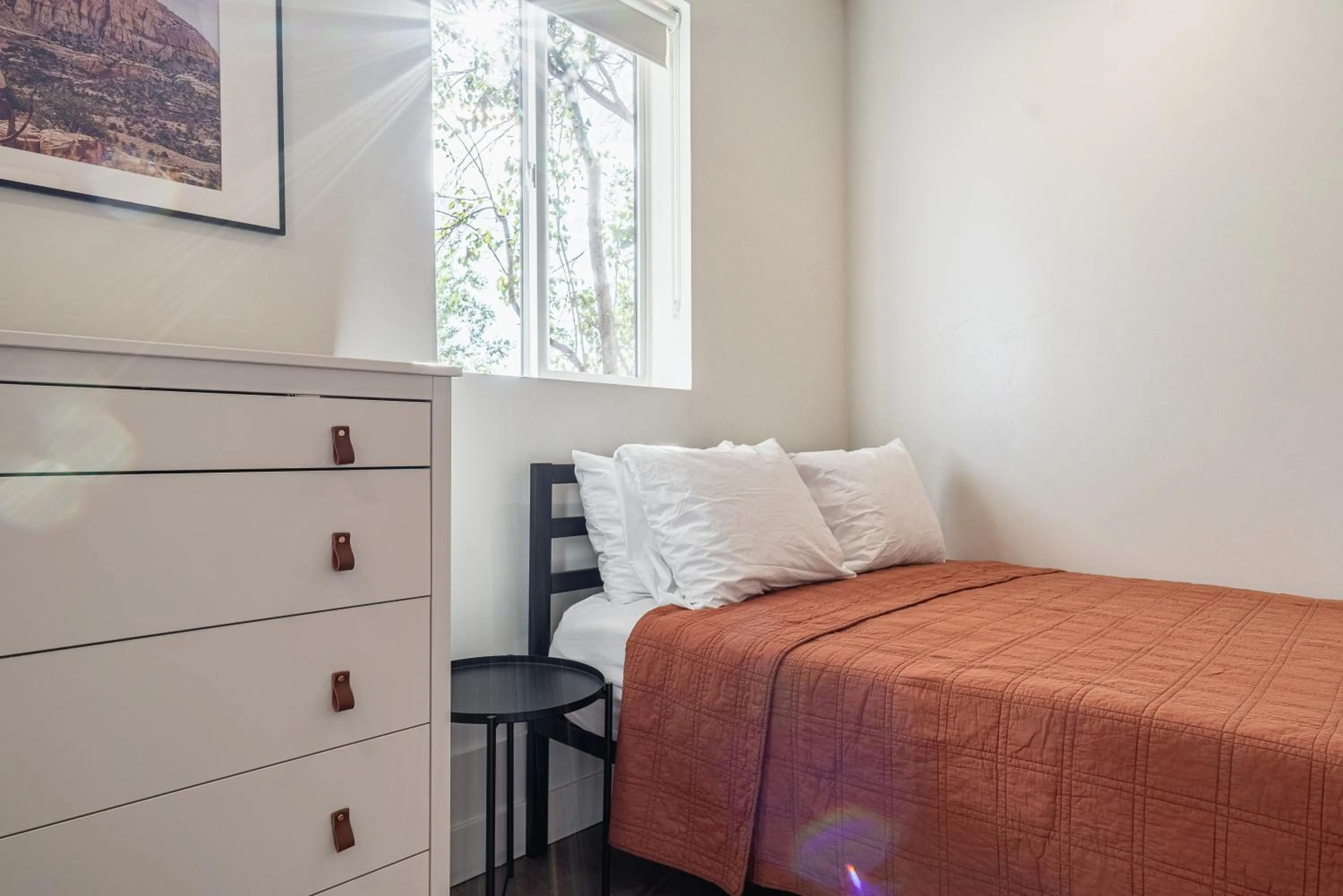 Bed in Casitas at Capitol Reef