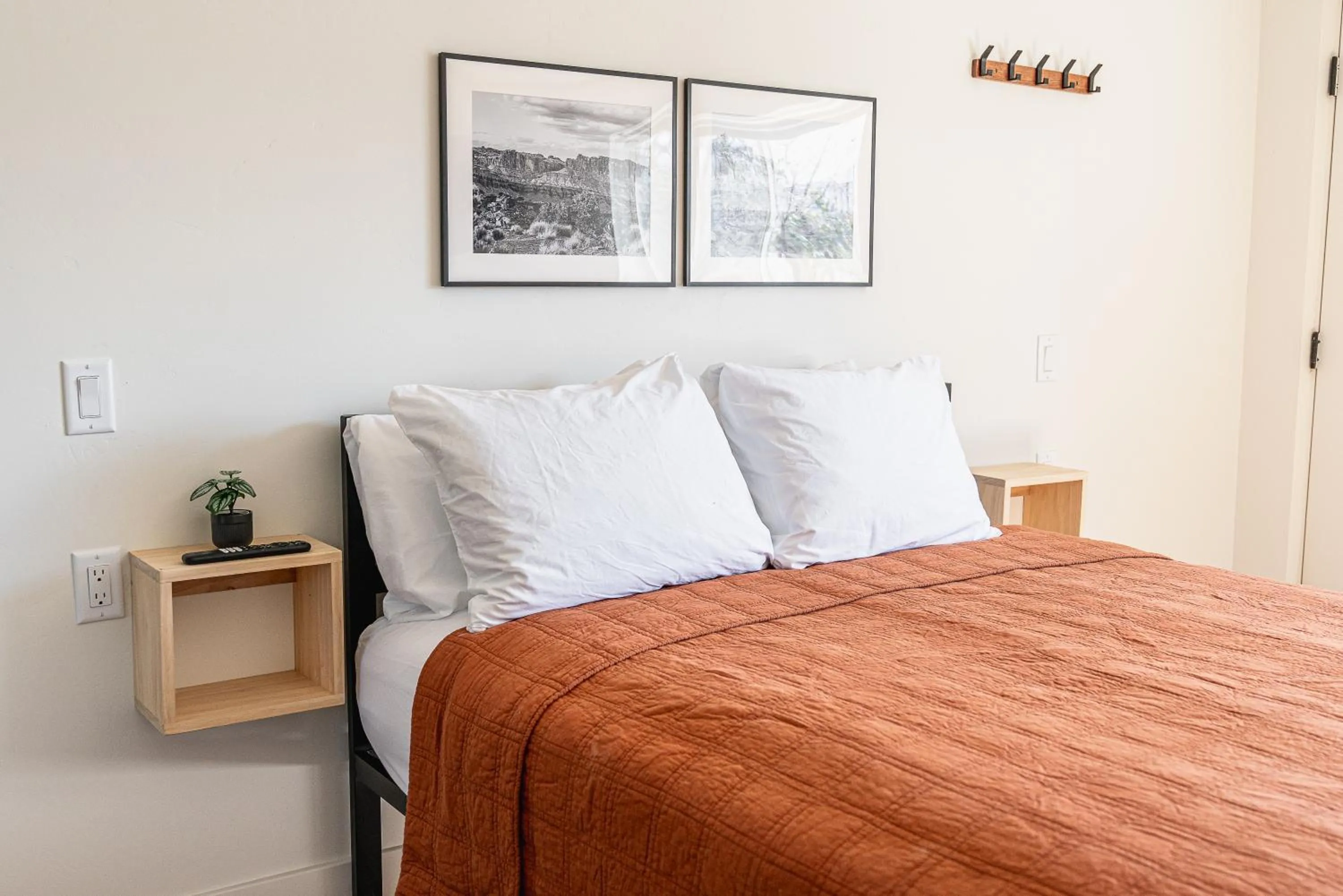 Bed in Casitas at Capitol Reef