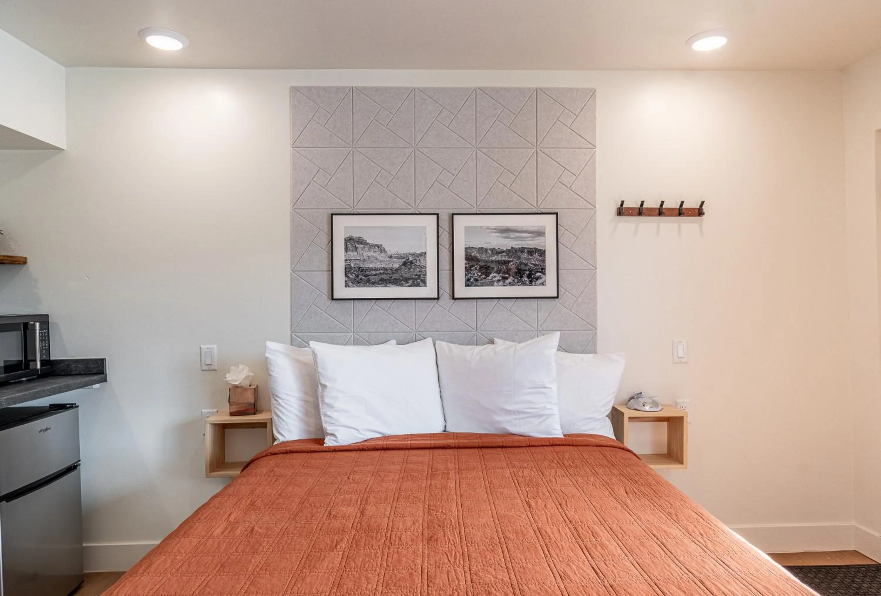 Bed in Casitas at Capitol Reef