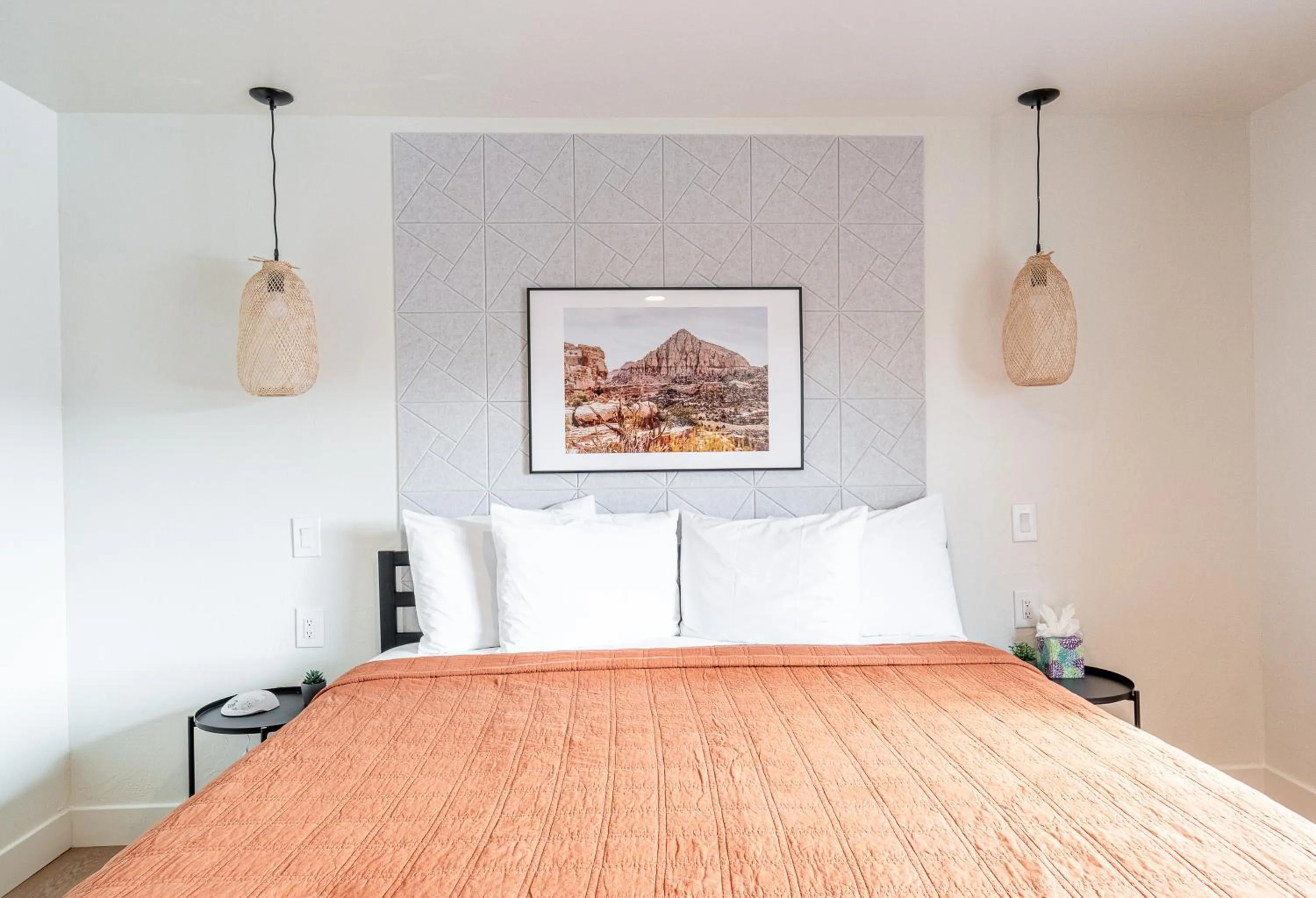 Bed in Casitas at Capitol Reef