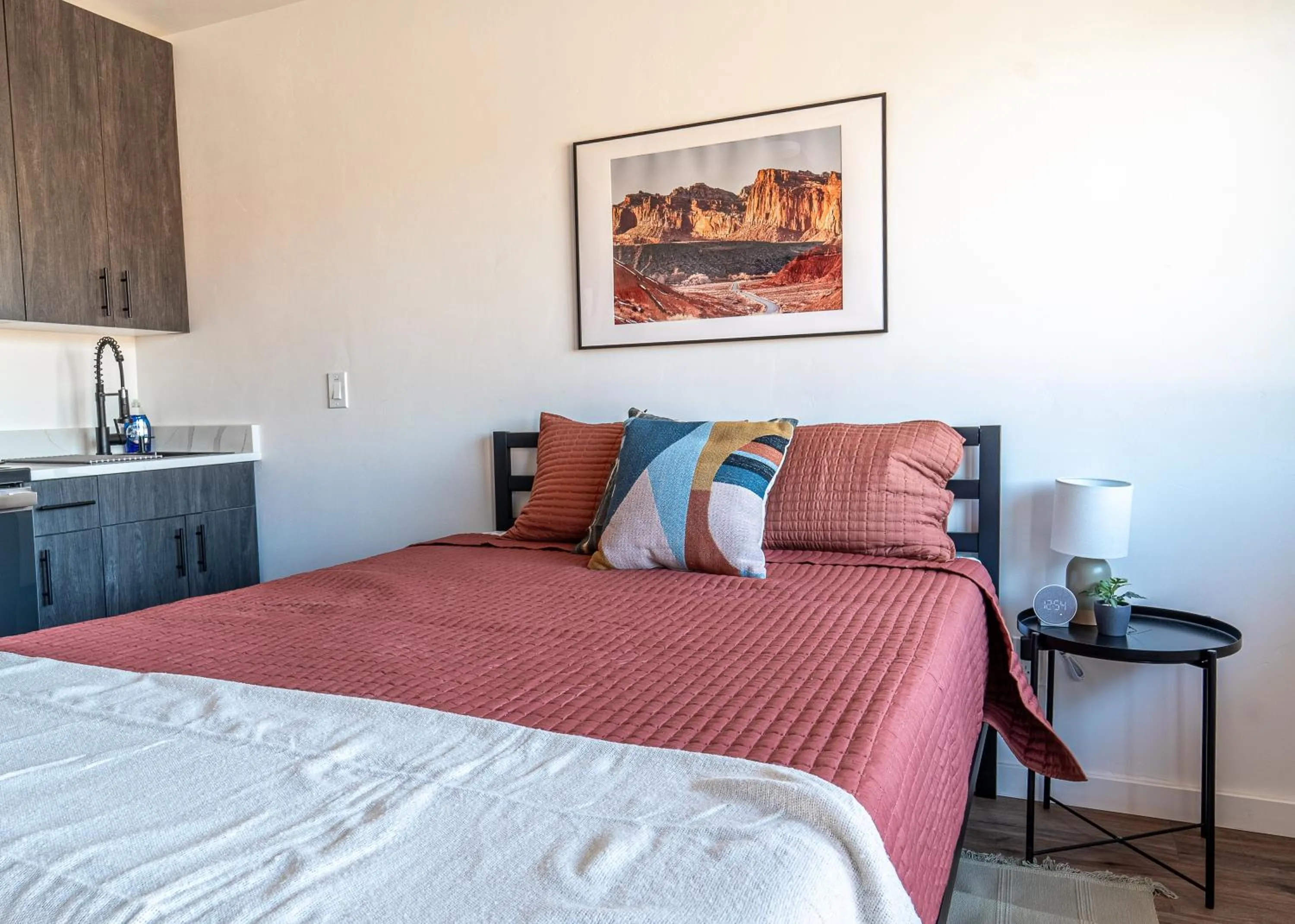 Bed in Casitas at Capitol Reef