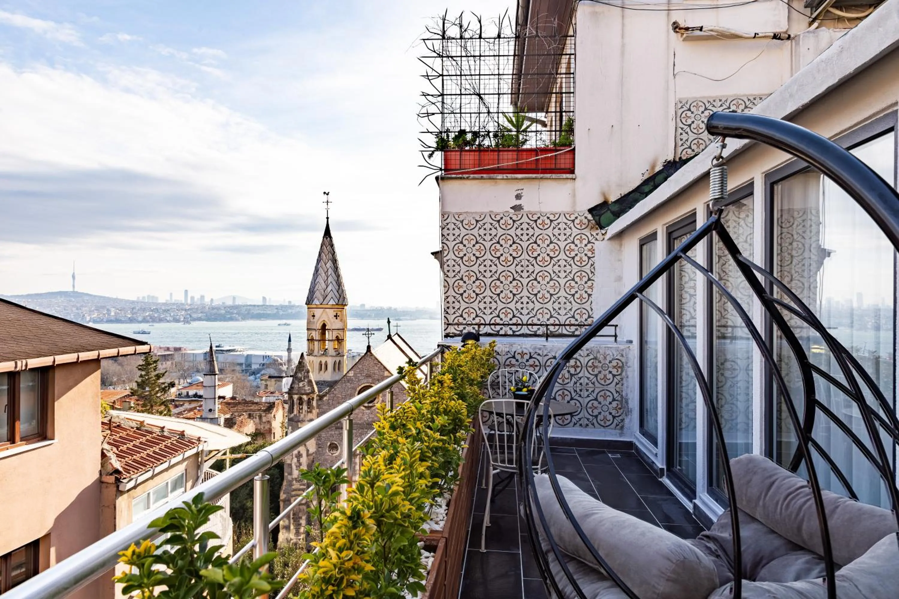 Balcony/Terrace in Ali Pasha Apartment