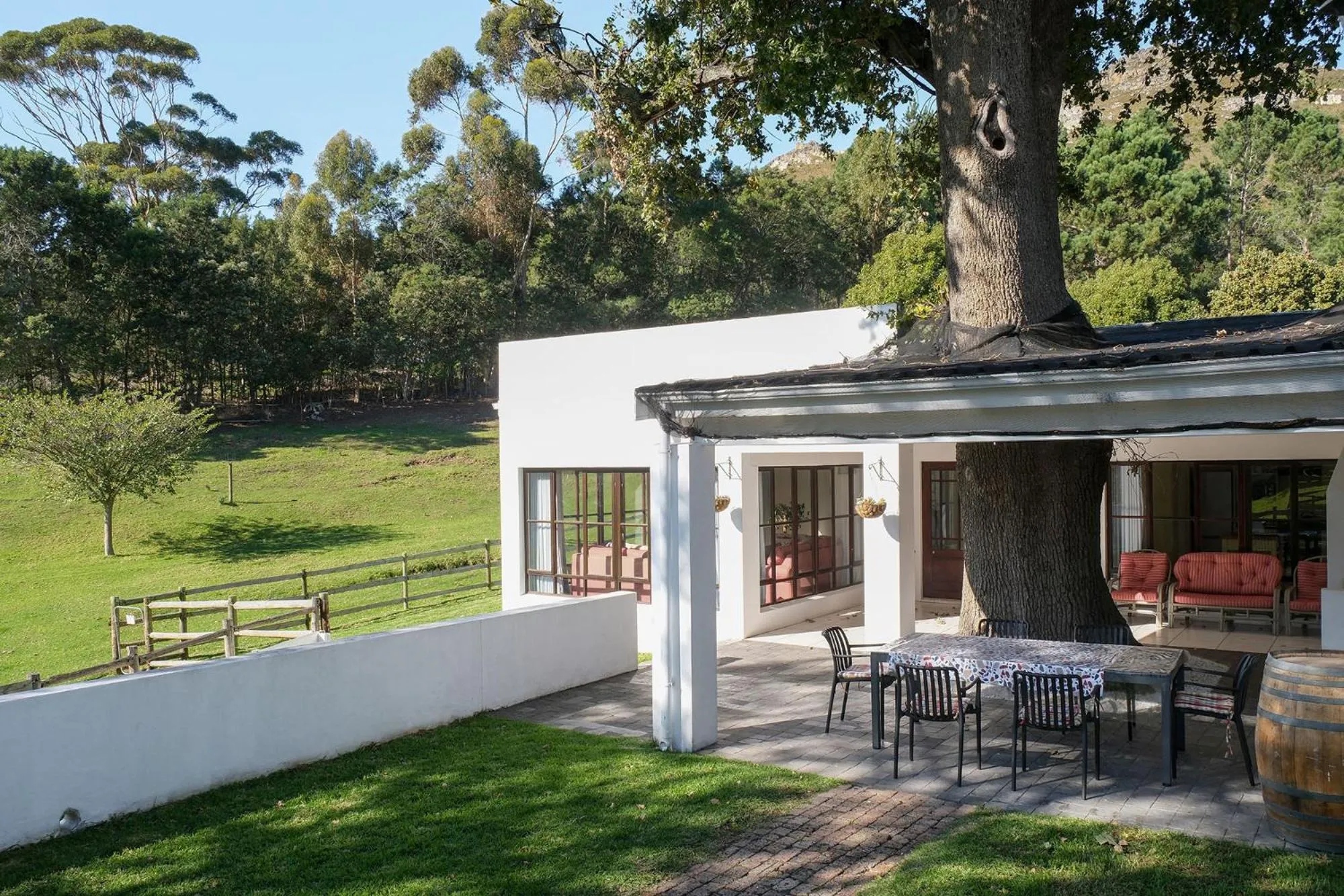 Patio in High Season Farm Luxury Cottages