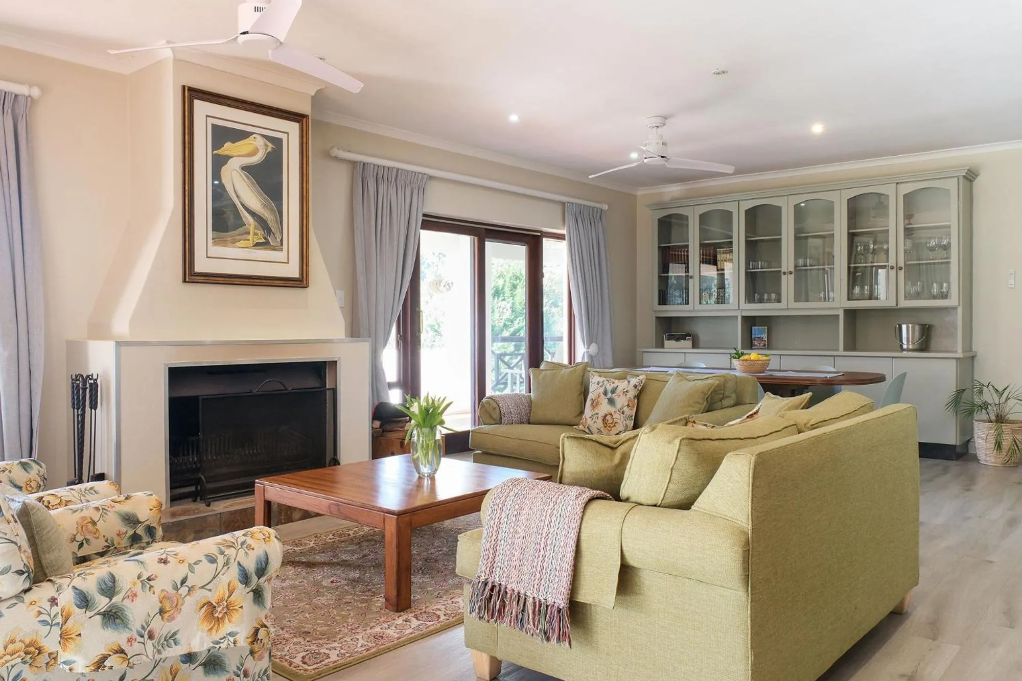 Seating area in High Season Farm Luxury Cottages