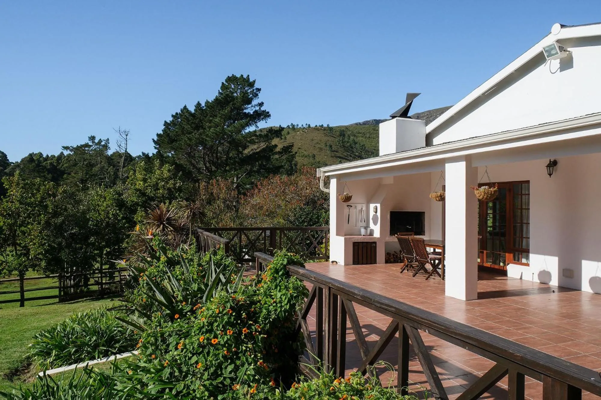 Patio in High Season Farm Luxury Cottages