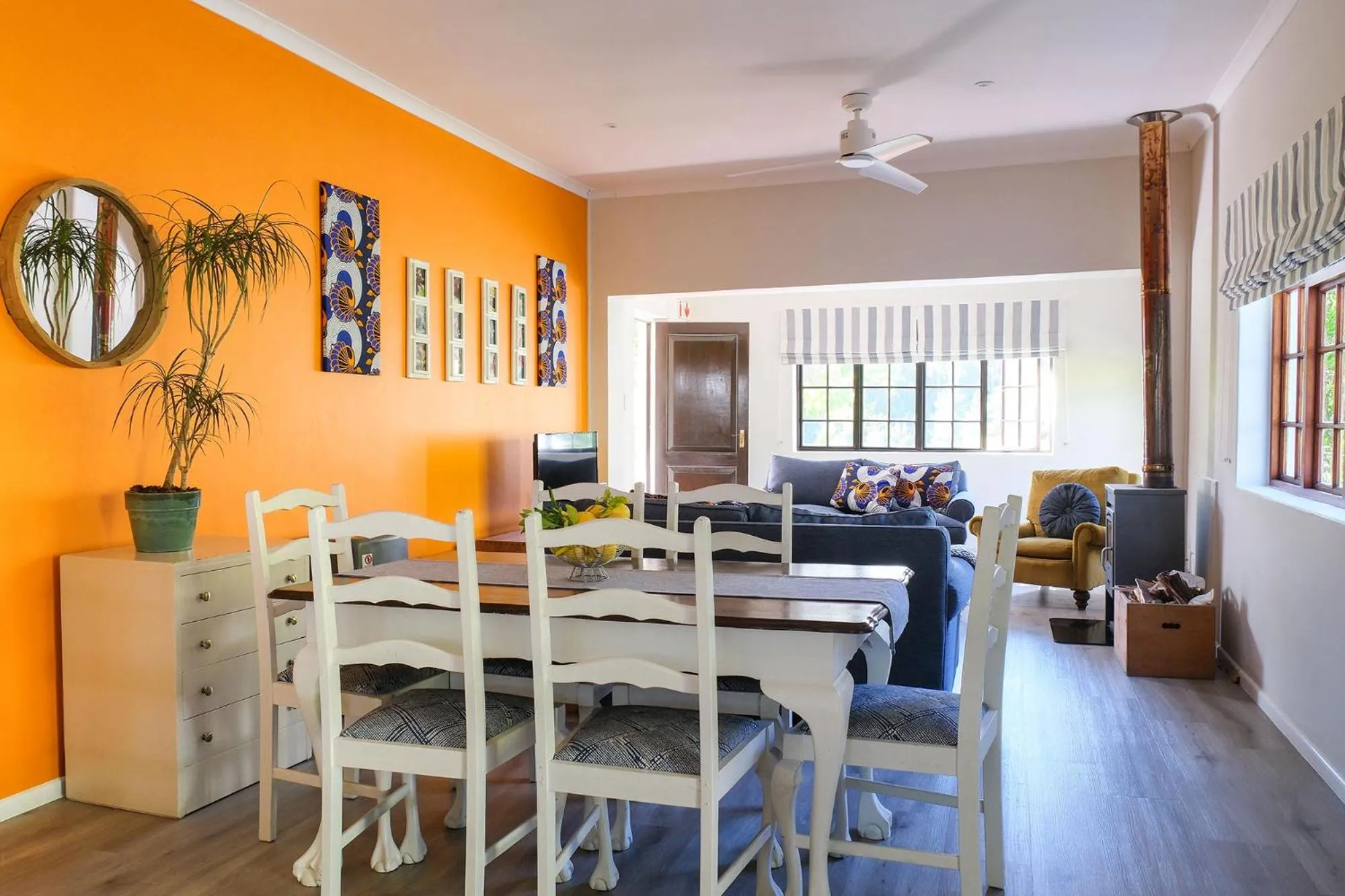 Dining area in High Season Farm Luxury Cottages
