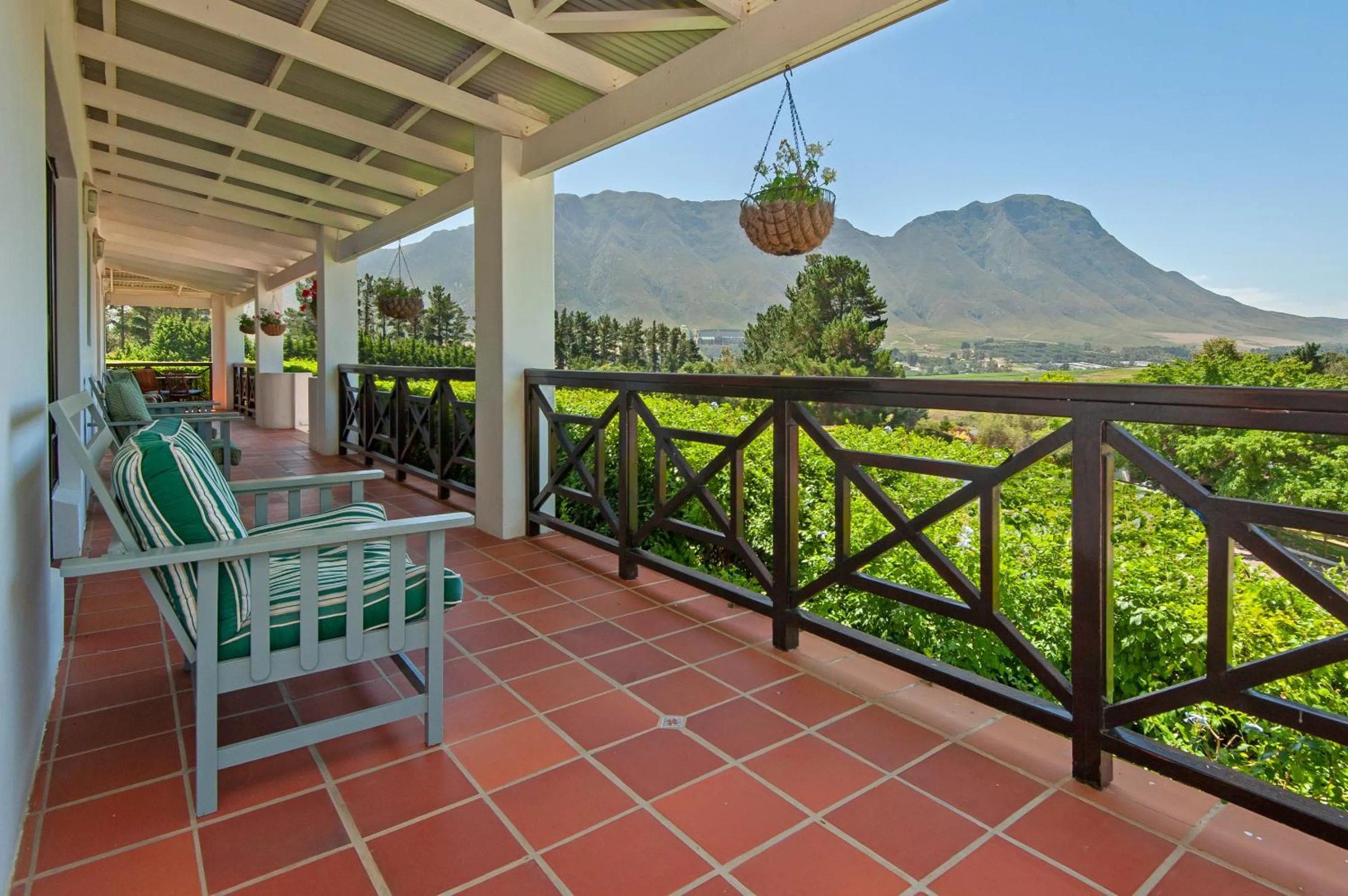Patio in High Season Farm Luxury Cottages