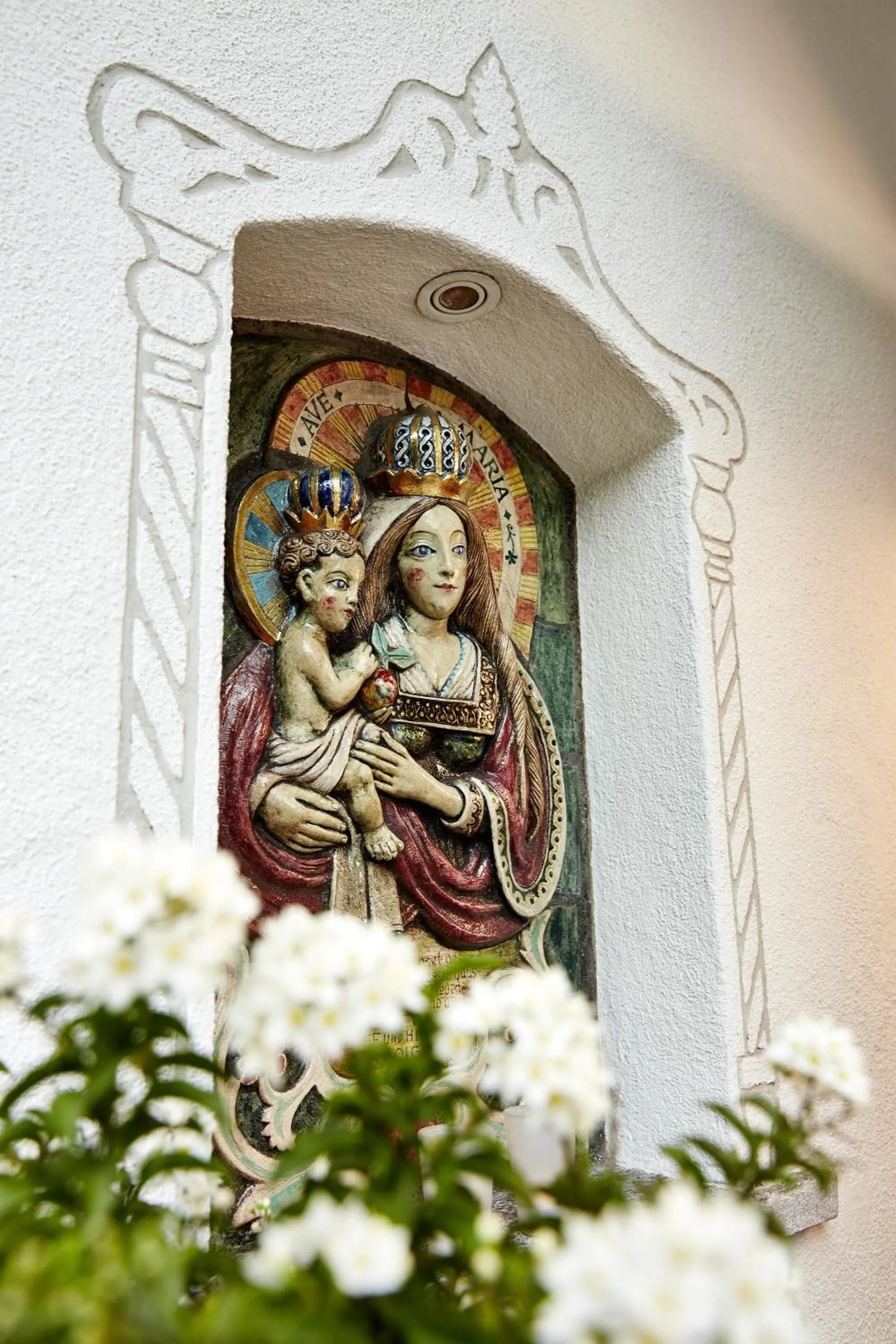 Decorative detail in Villa Angela