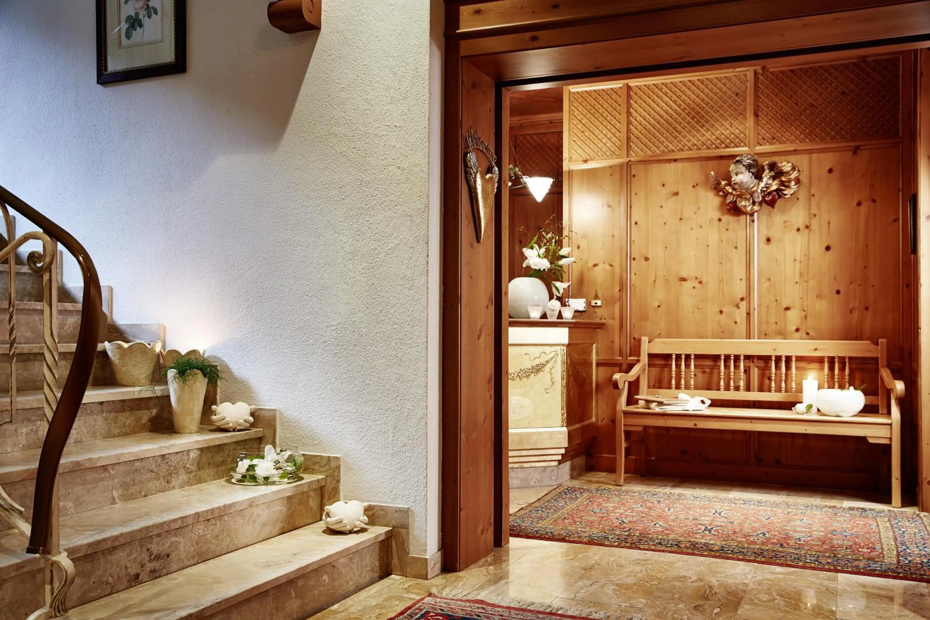 Seating area in Villa Angela