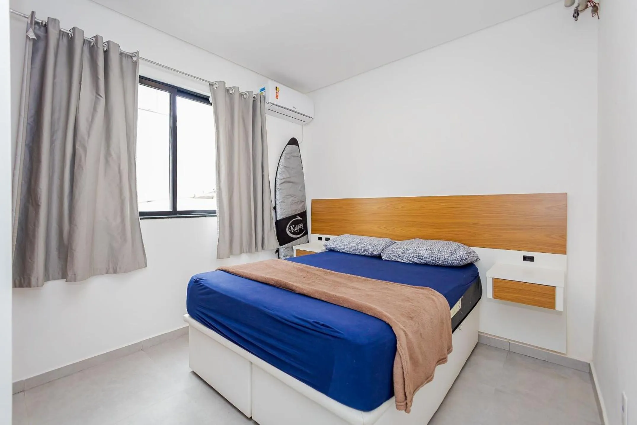 Bedroom, Bed in 150m da praia em um fantástico edifício em Balneário Piçarras