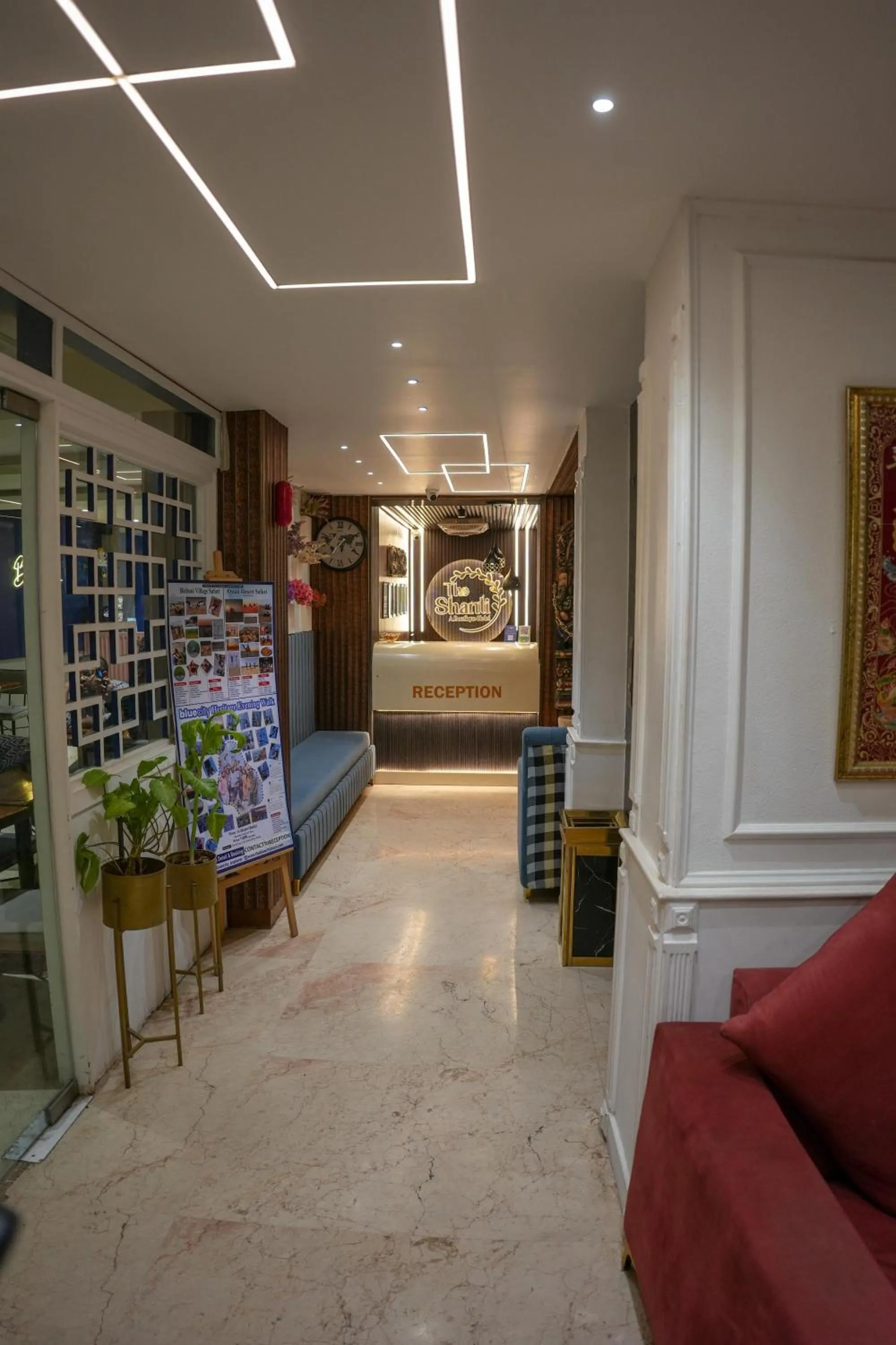 Lobby or reception in The Shanti A Boutique Hotel