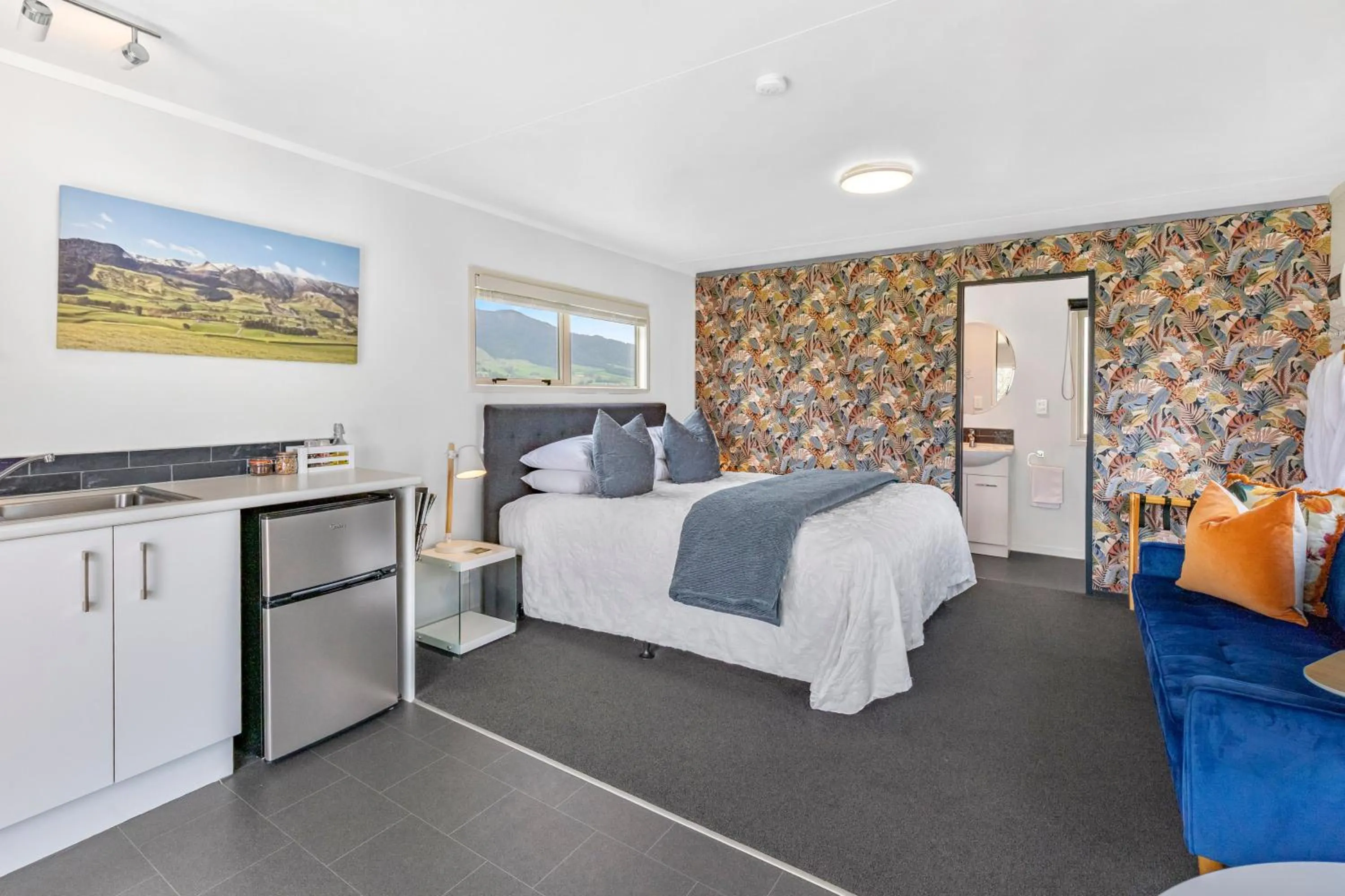 Bed in Matamata Lodge