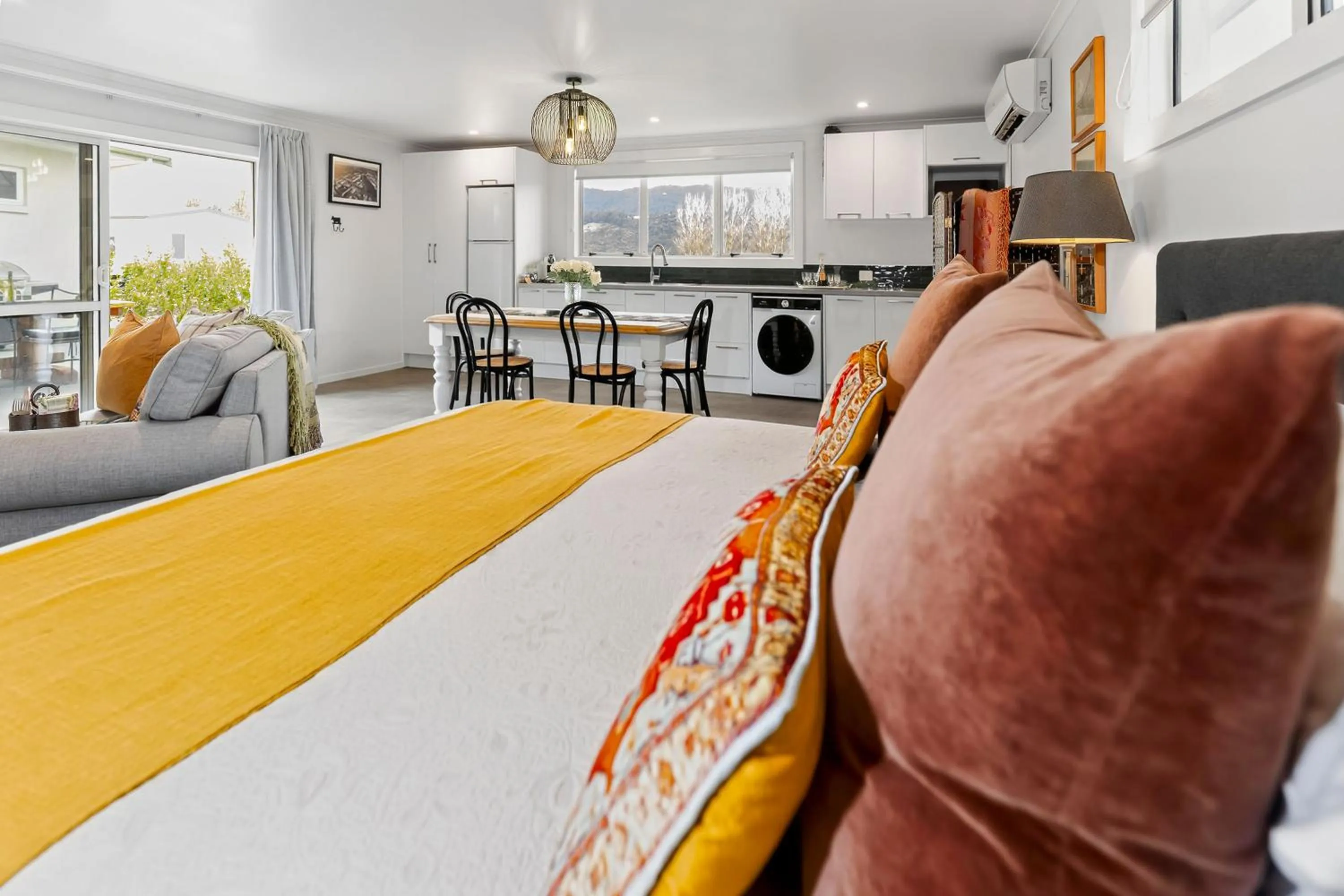 Bed in Matamata Lodge