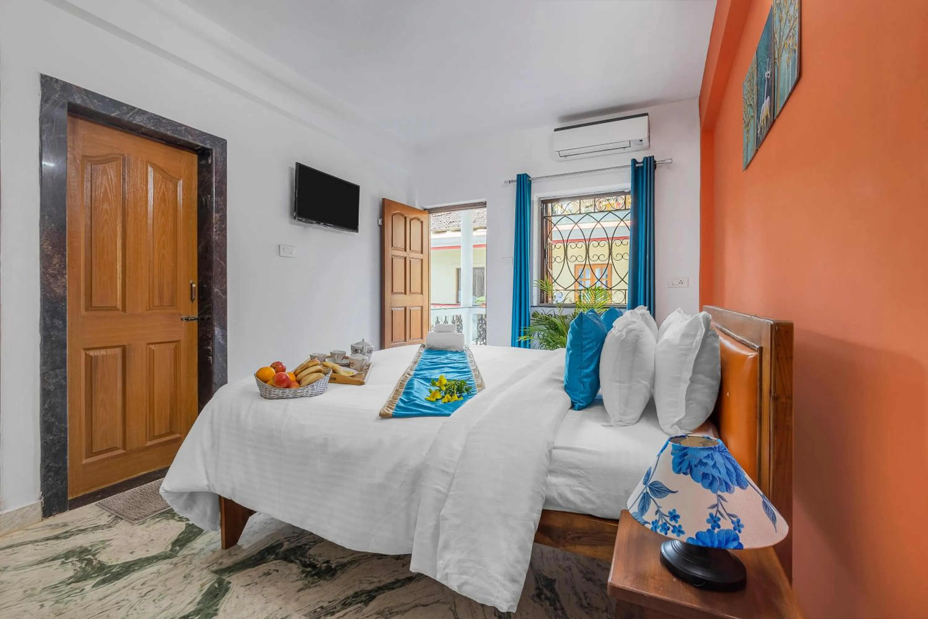 Balcony/Terrace, Bed in The Sequeira Goa