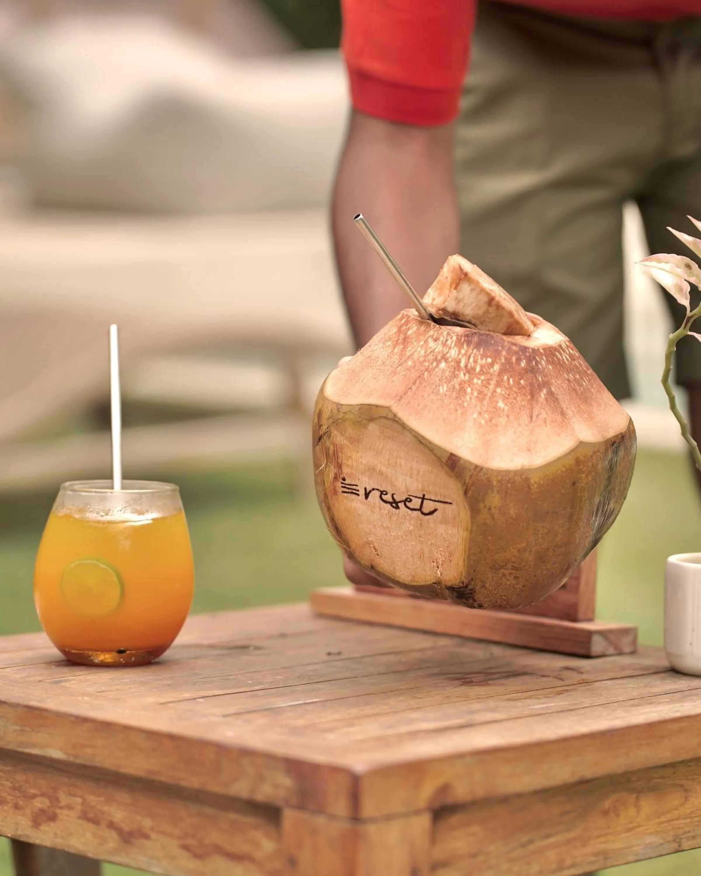 Food and drinks in Reset Lombok Hotel