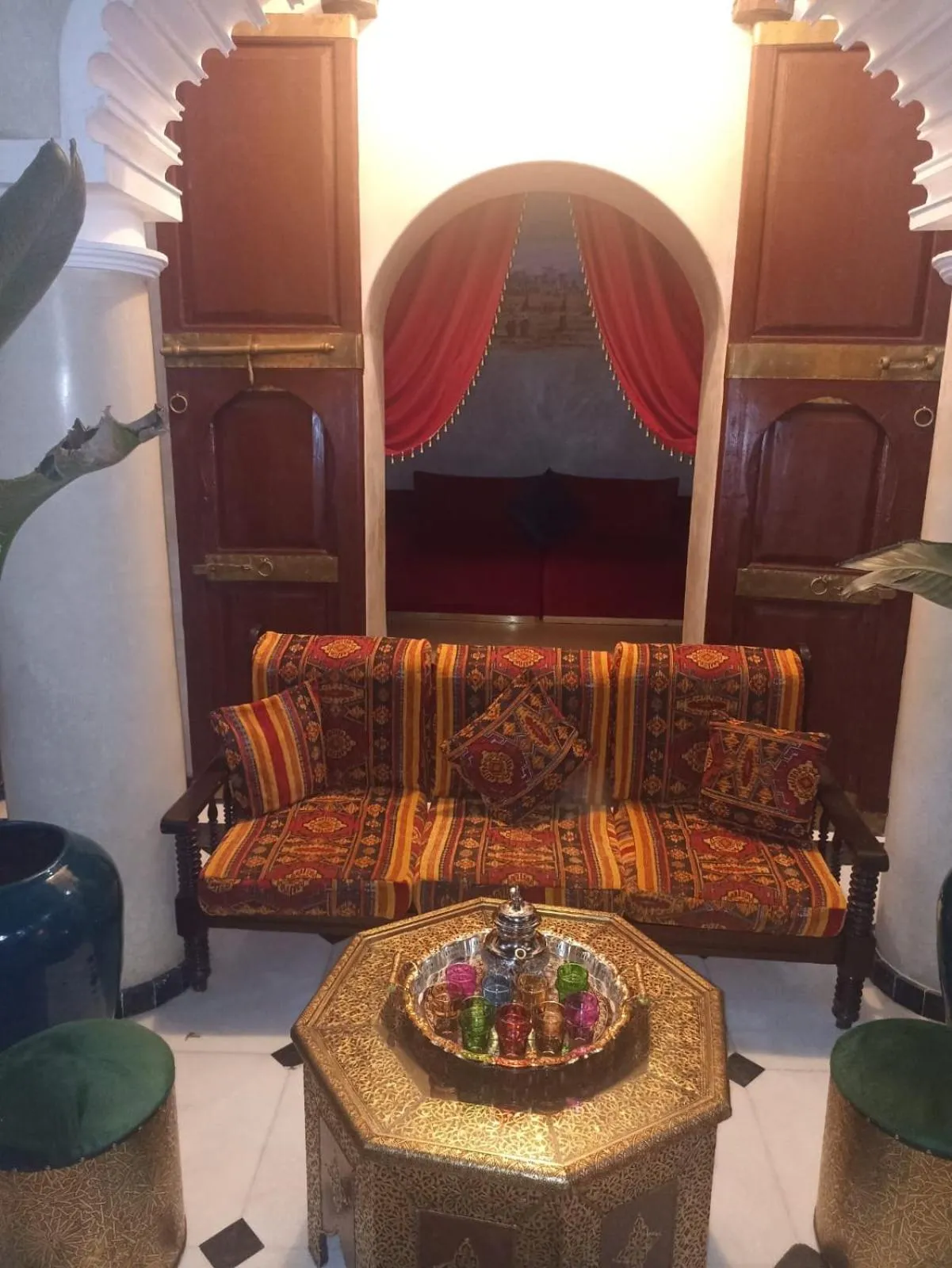 Seating area in Riad La Bigarade