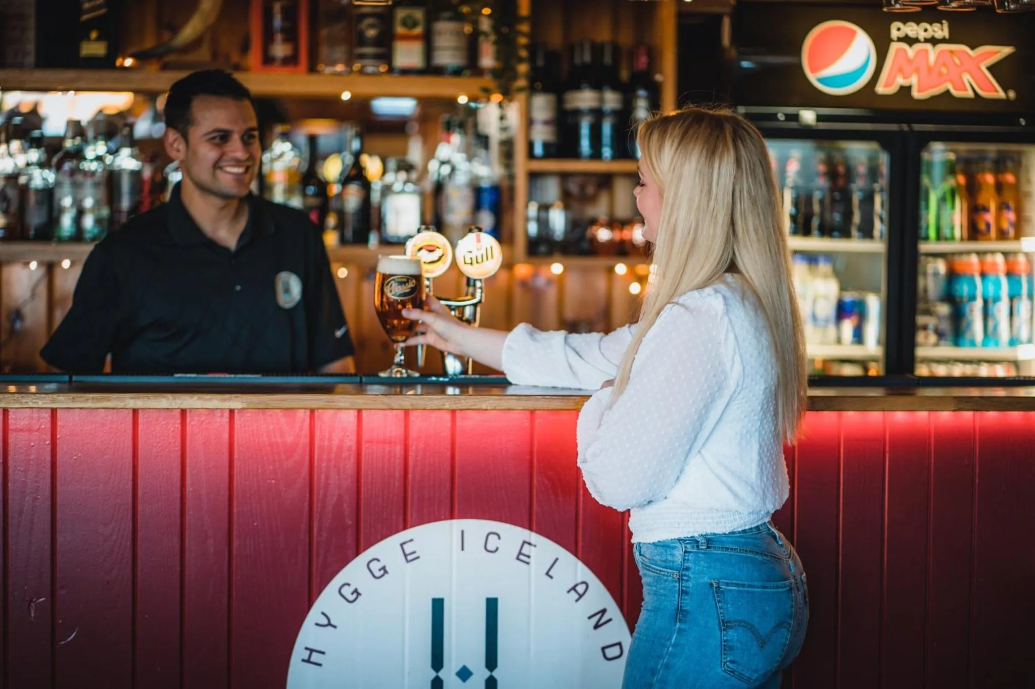Lounge or bar in Hótel Eyjafjallajökull