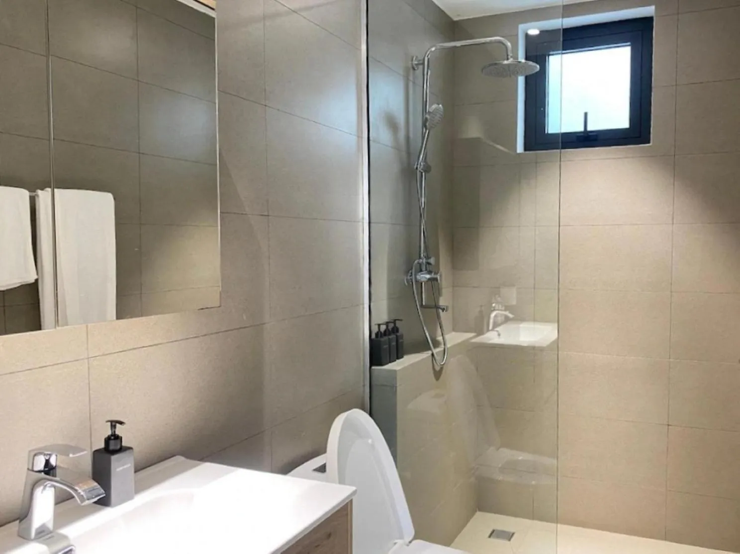 Shower in Velea Serviced Apartments & Suites
