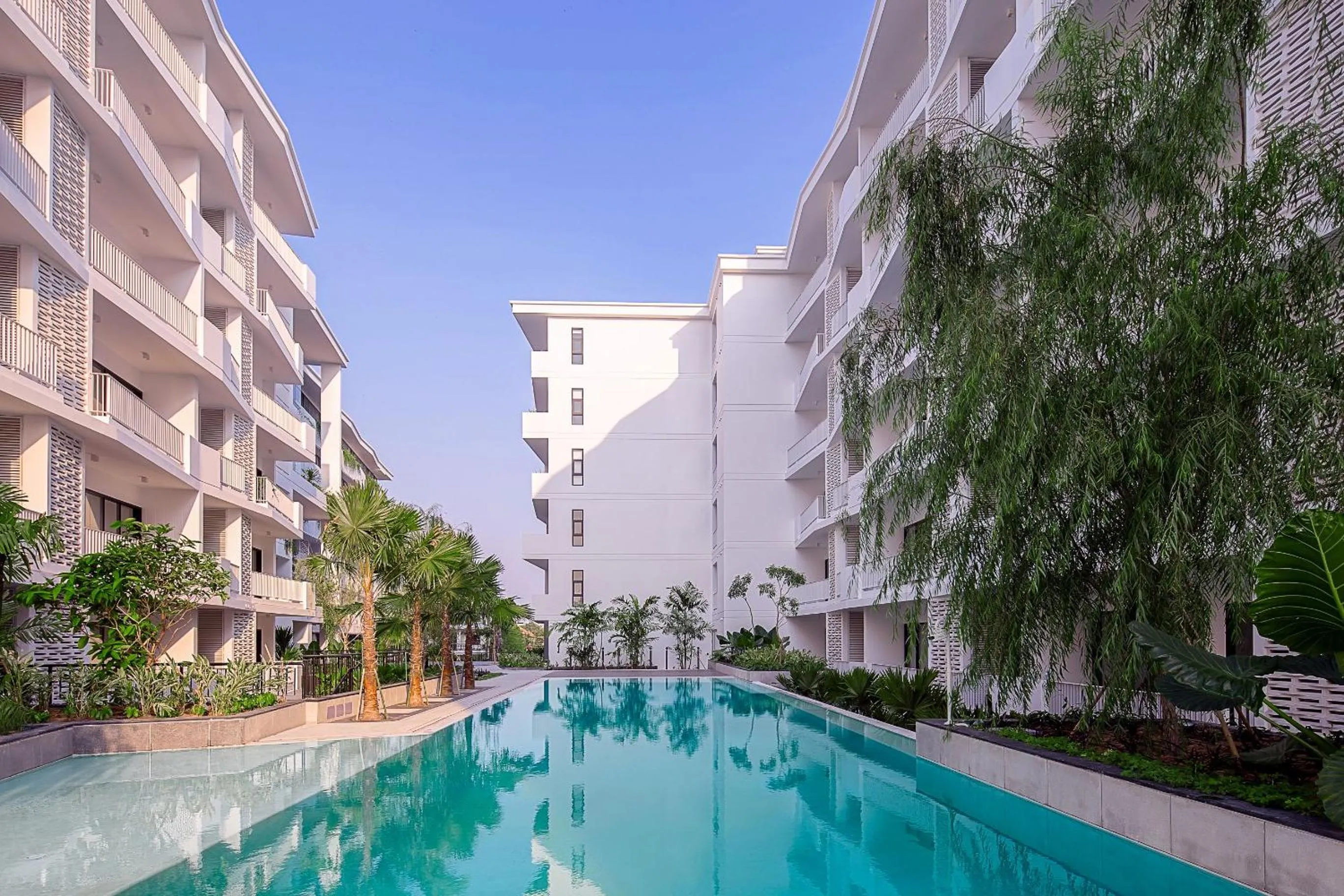 Swimming pool in Velea Serviced Apartments & Suites