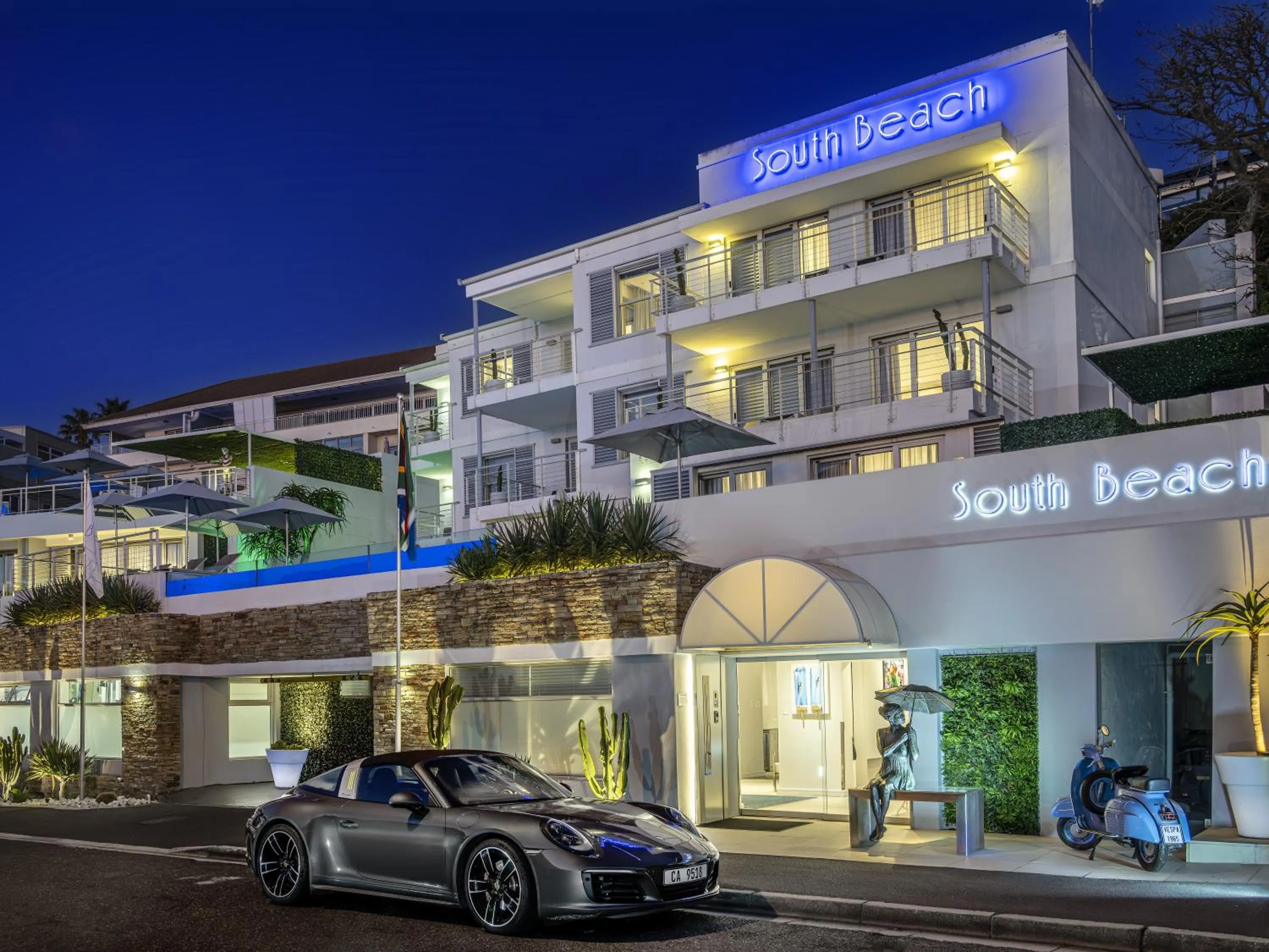 Property building in South Beach Camps Bay Boutique Hotel