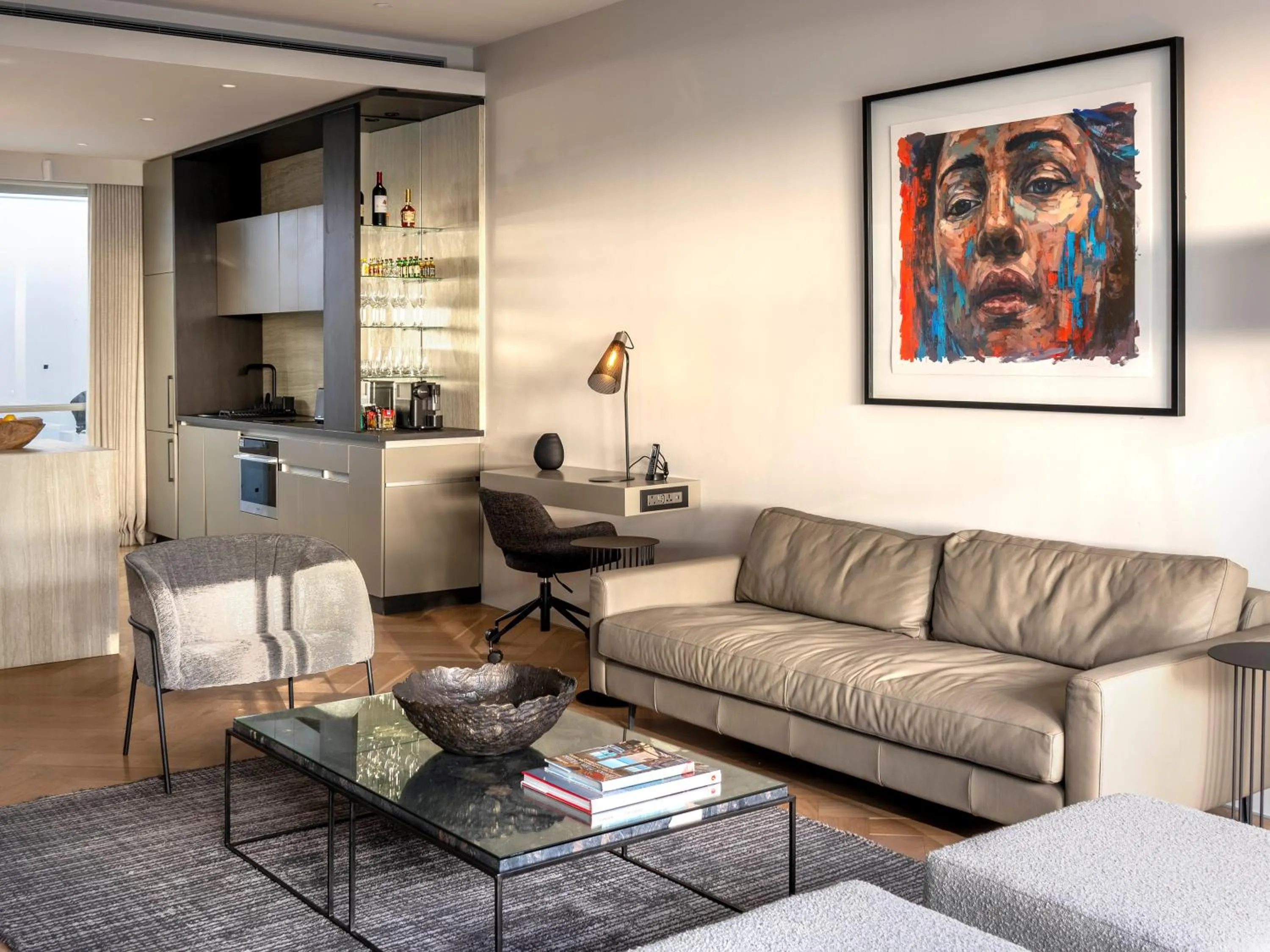 Living room in South Beach Camps Bay Boutique Hotel