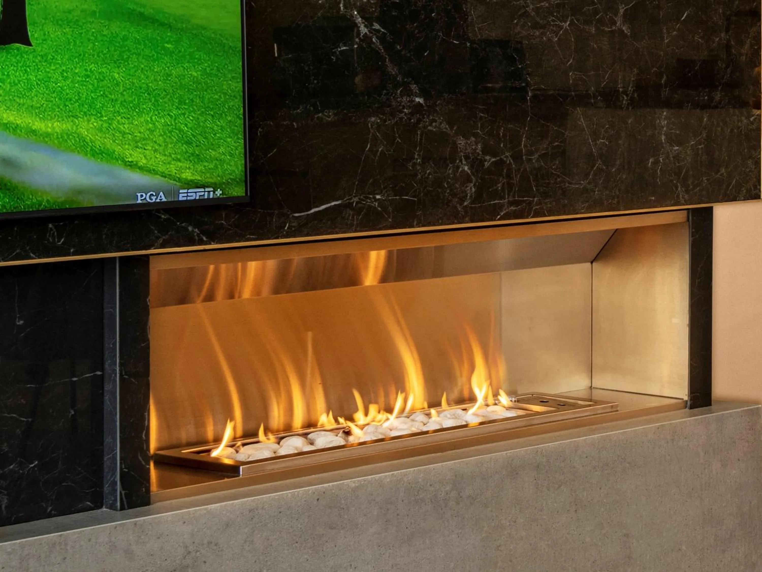 fireplace in South Beach Camps Bay Boutique Hotel