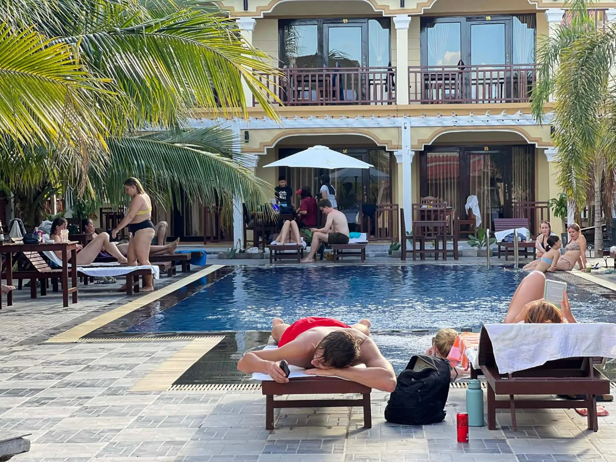 Pool view in Lebijou Guesthouse - Konesavath