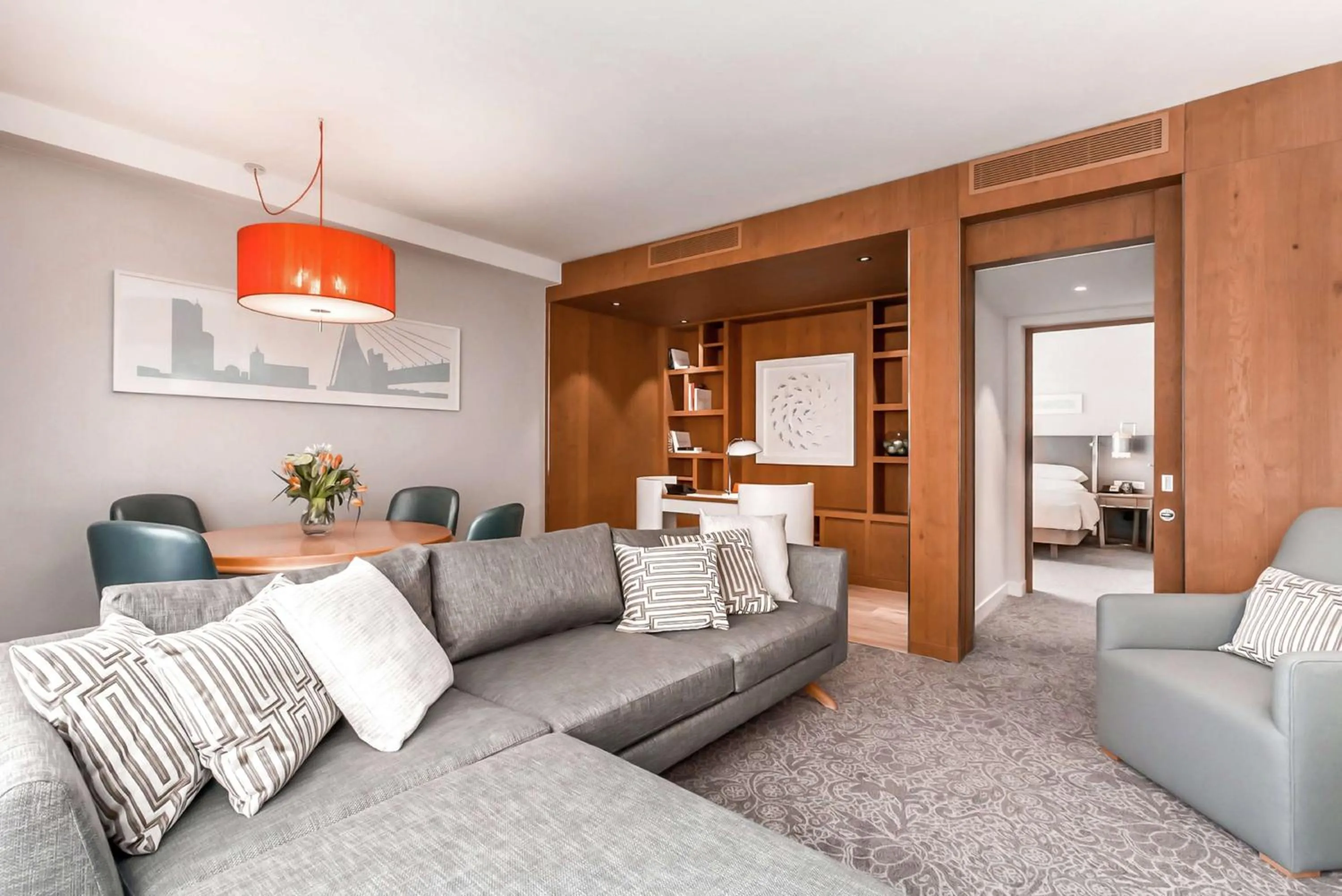 Living room in Hilton Rotterdam