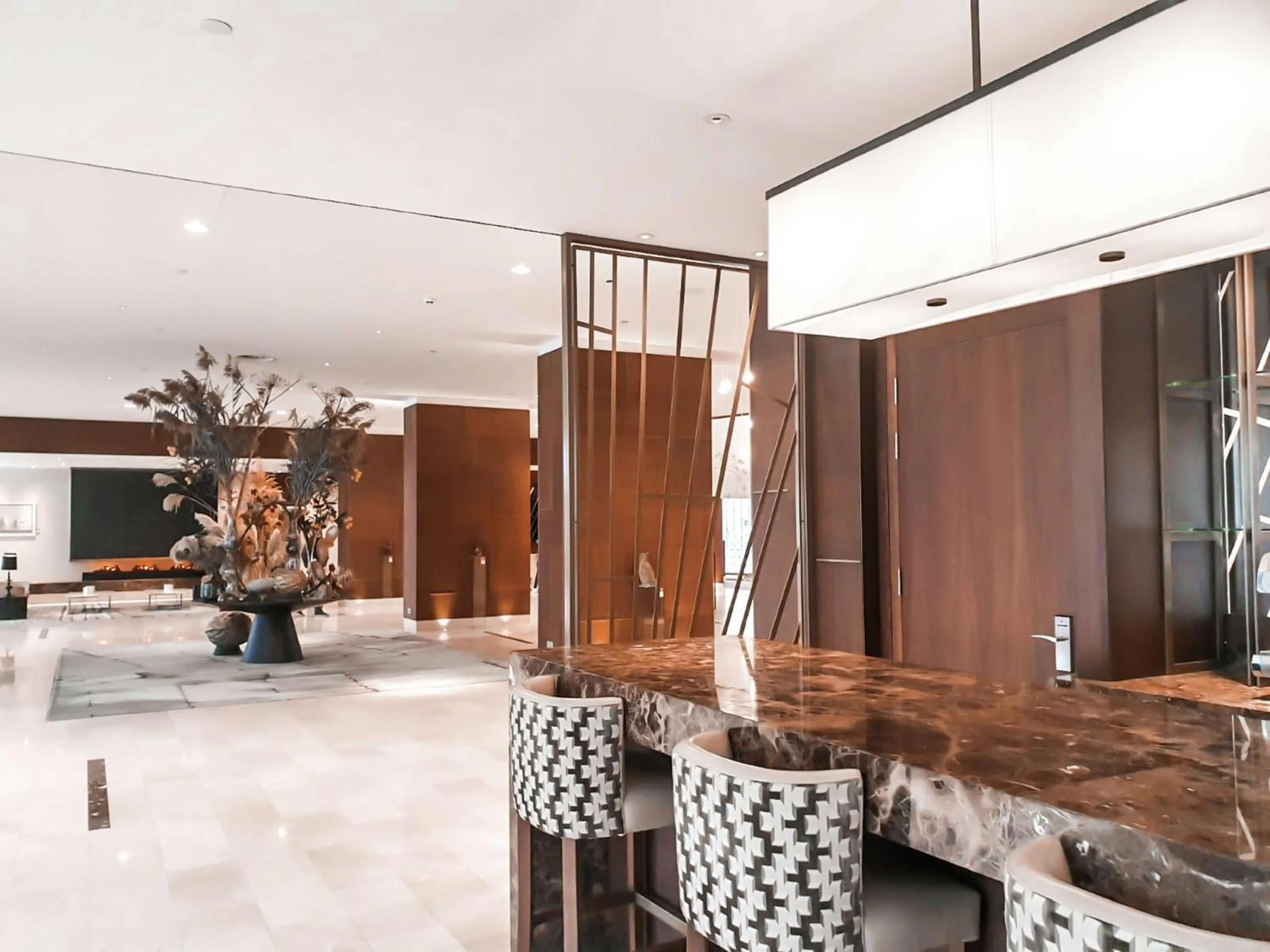 Lobby or reception in Hilton Rotterdam