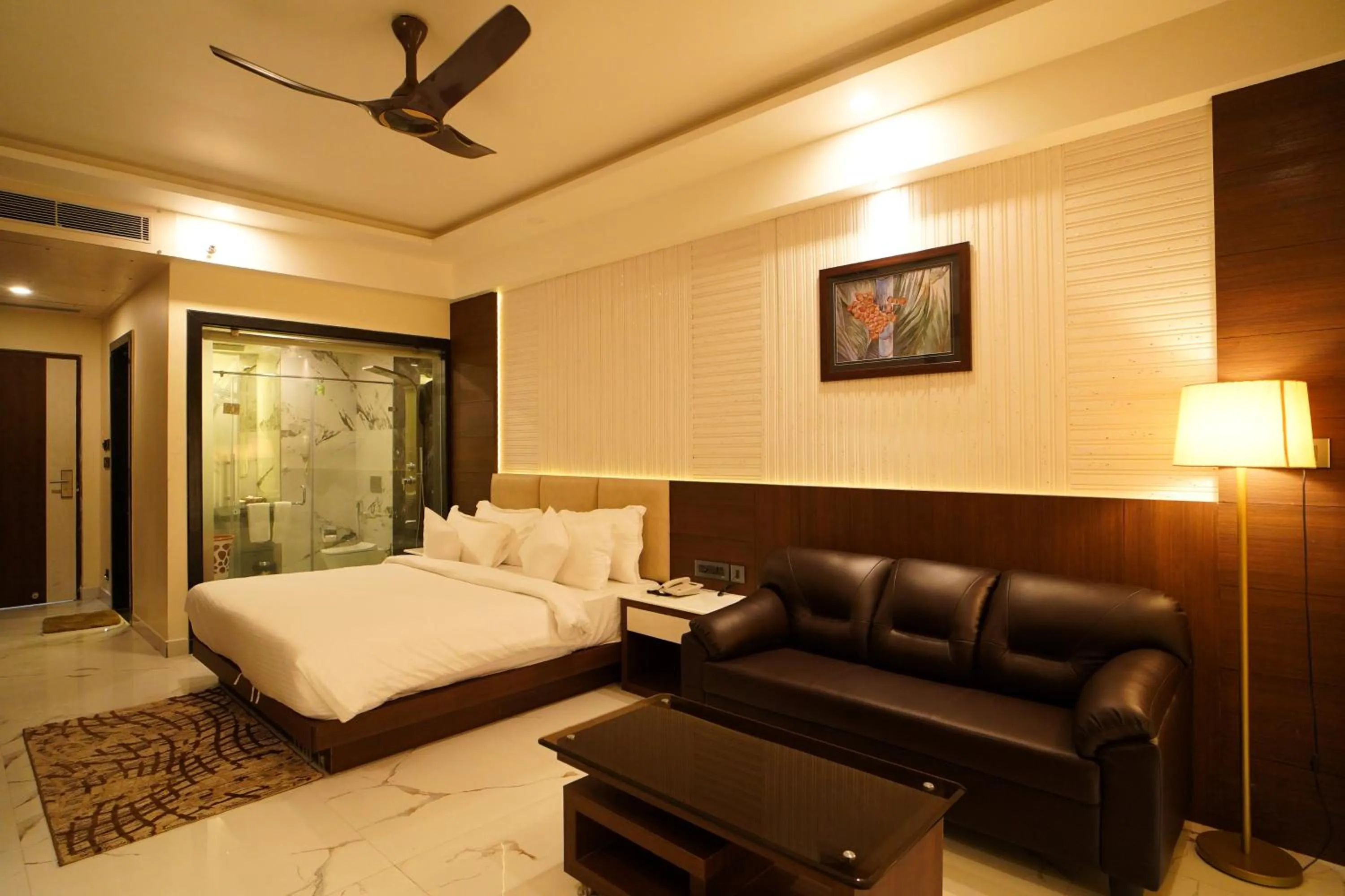 Bed in Shanti Seaview Resort & Spa