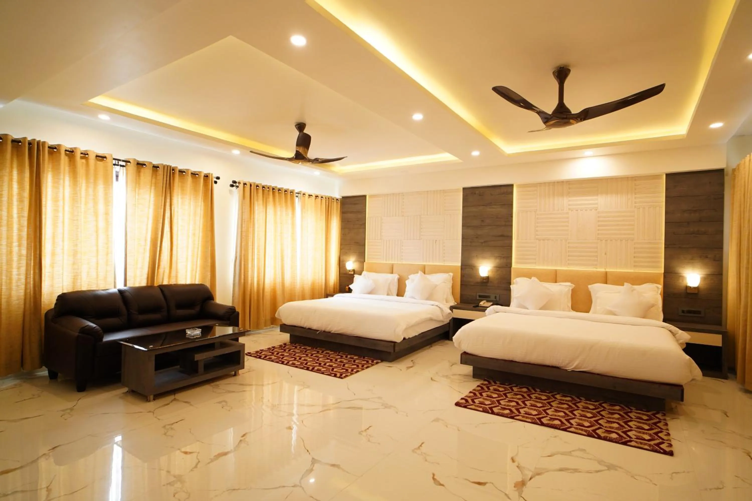 Bed in Shanti Seaview Resort & Spa