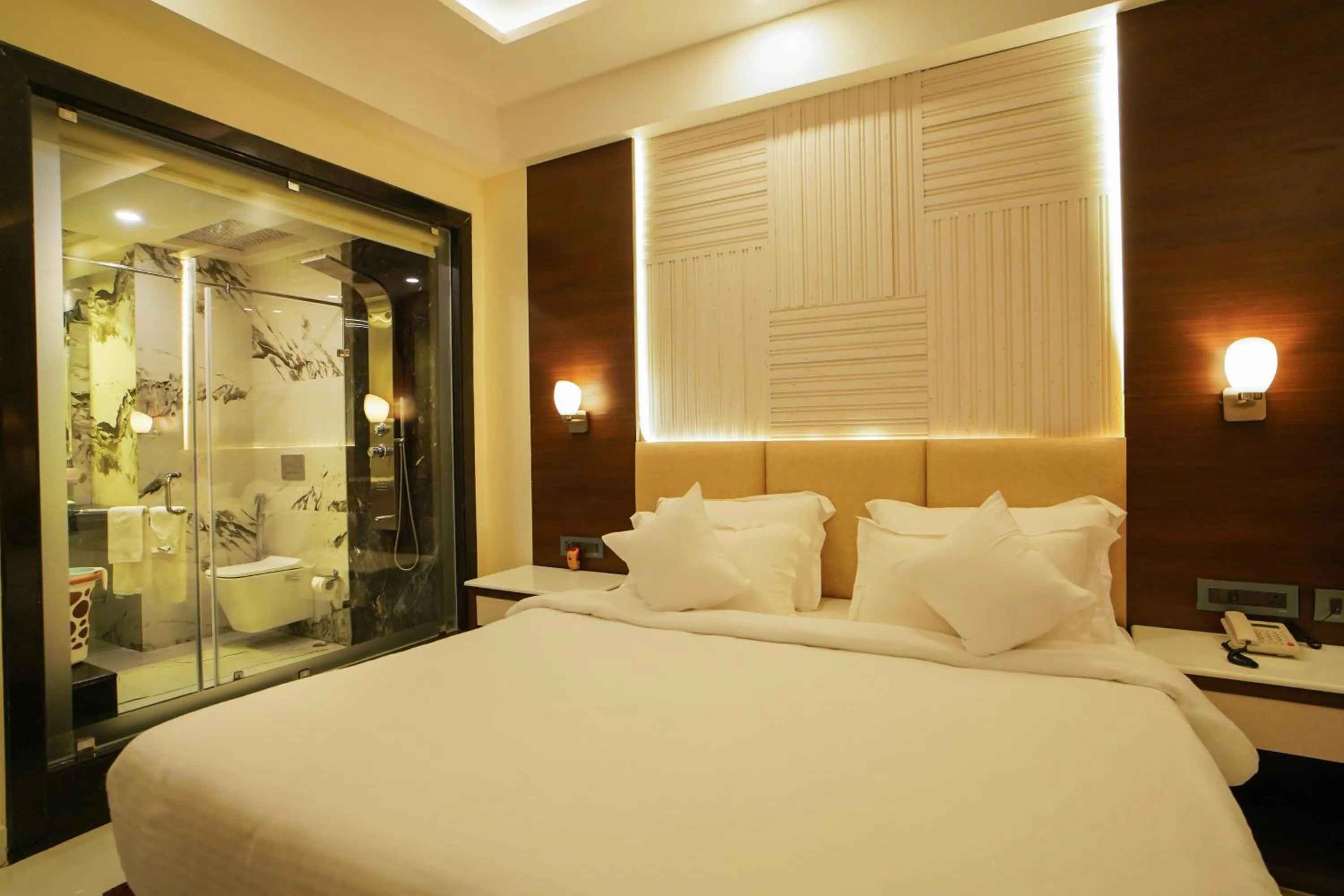 Bed in Shanti Seaview Resort & Spa