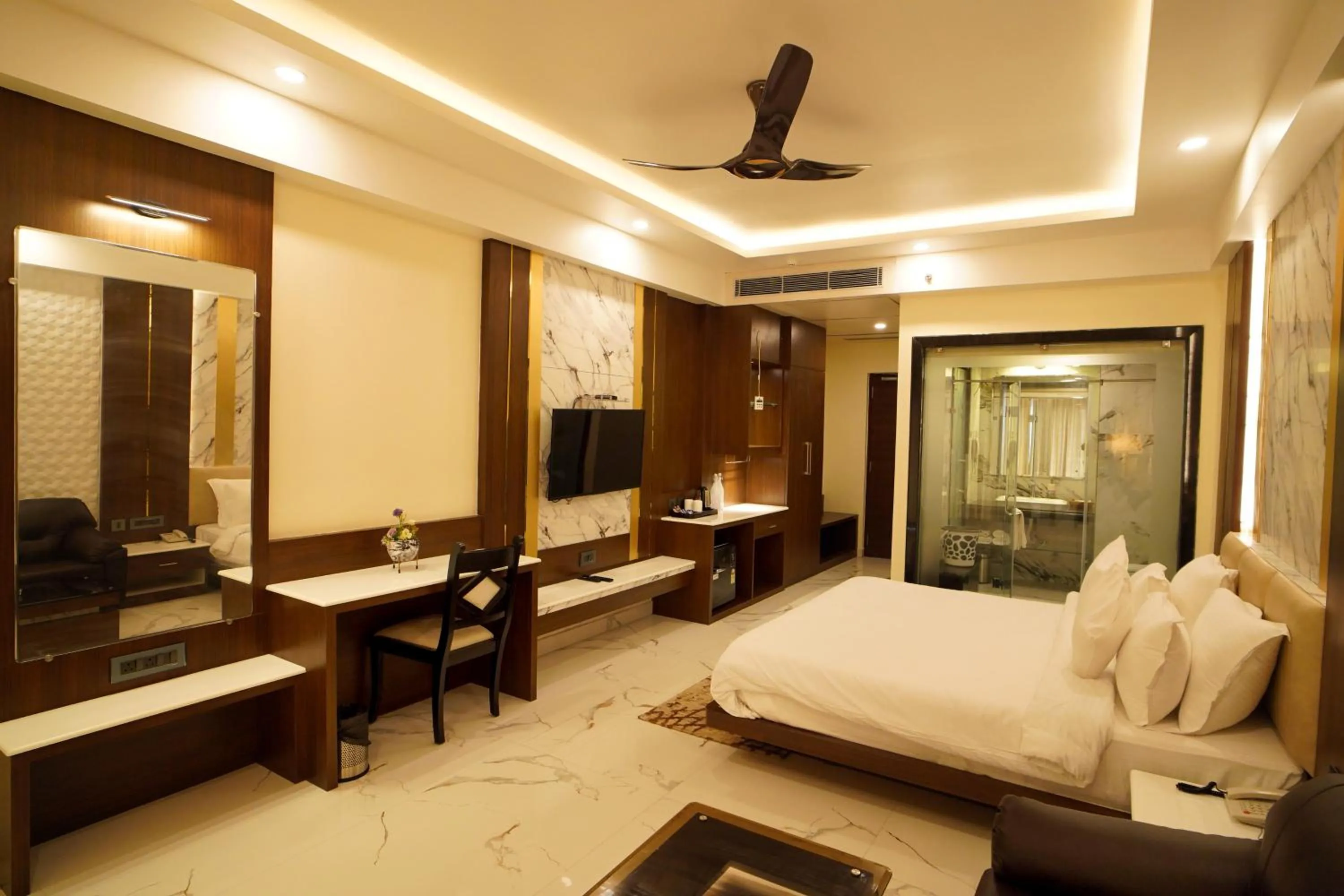 Bed in Shanti Seaview Resort & Spa