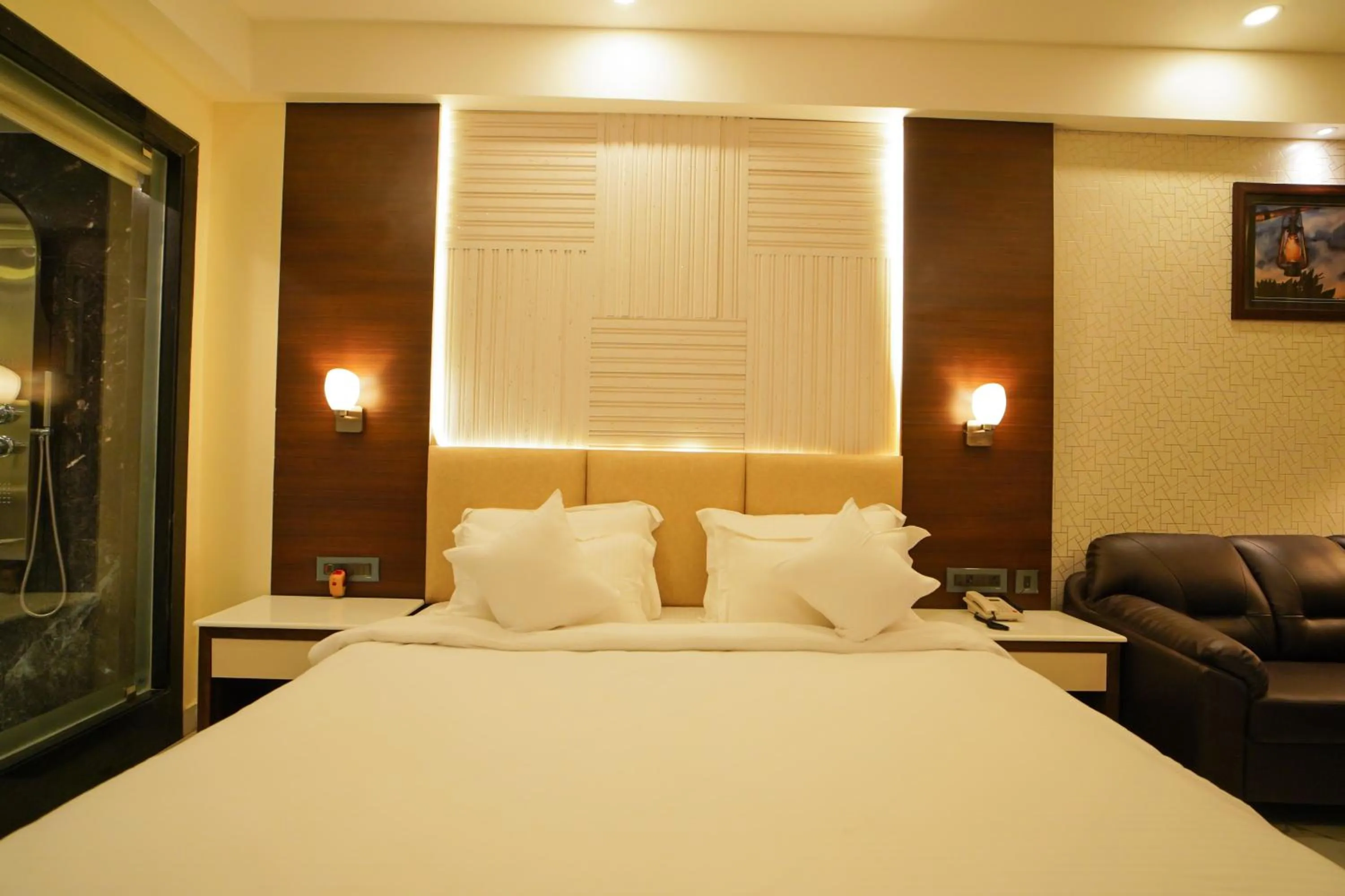 Bed in Shanti Seaview Resort & Spa