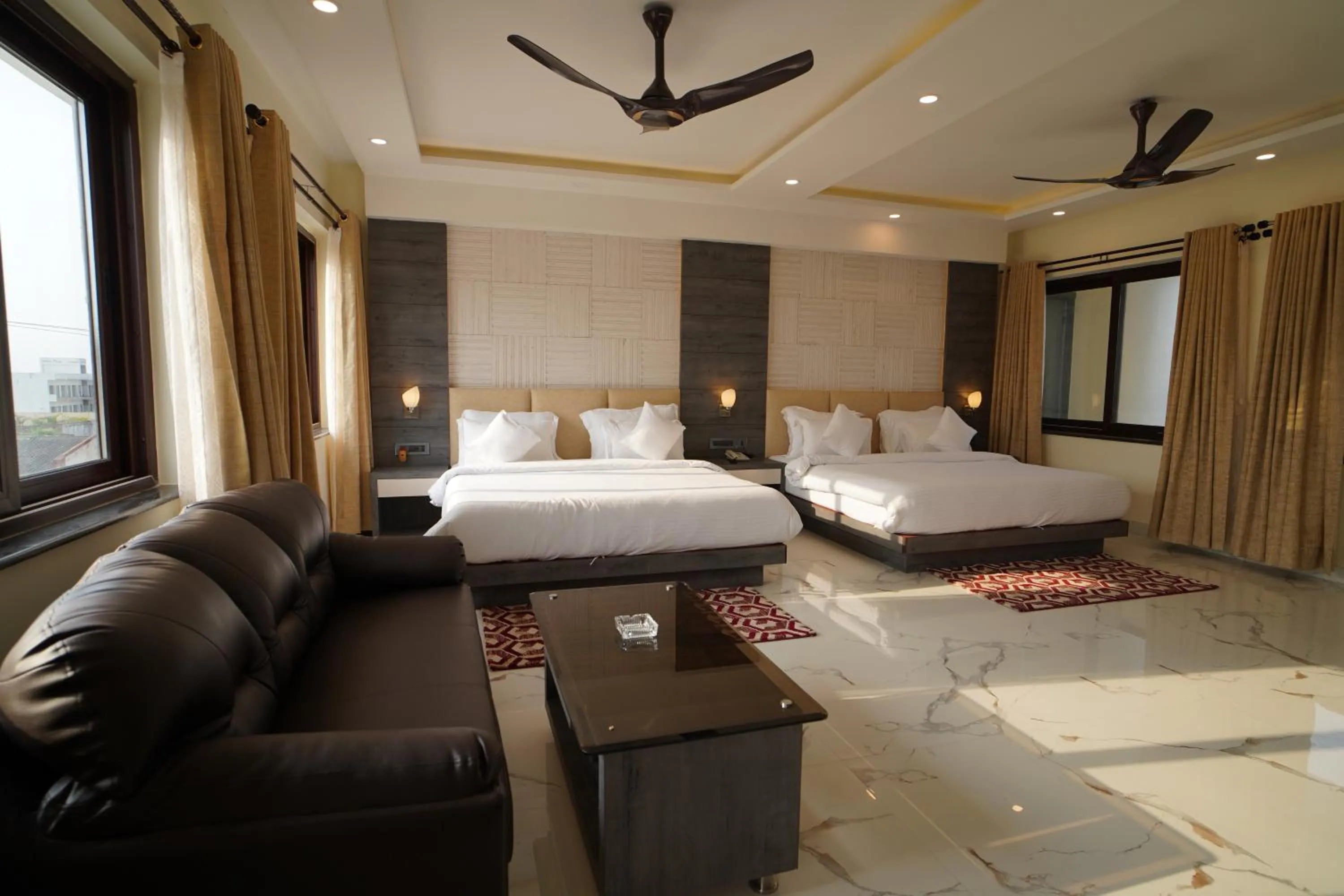 Bed in Shanti Seaview Resort & Spa