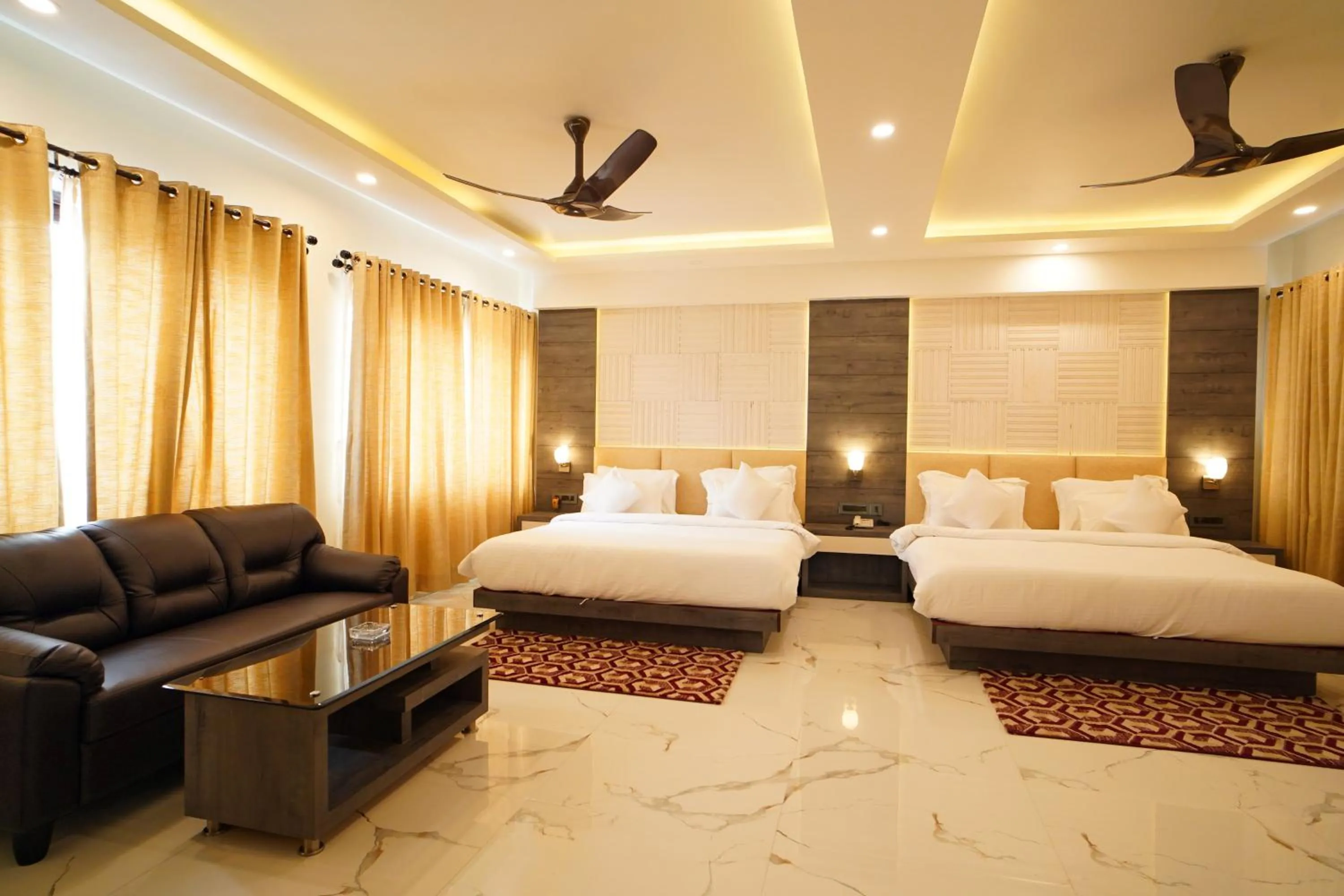 Bed in Shanti Seaview Resort & Spa