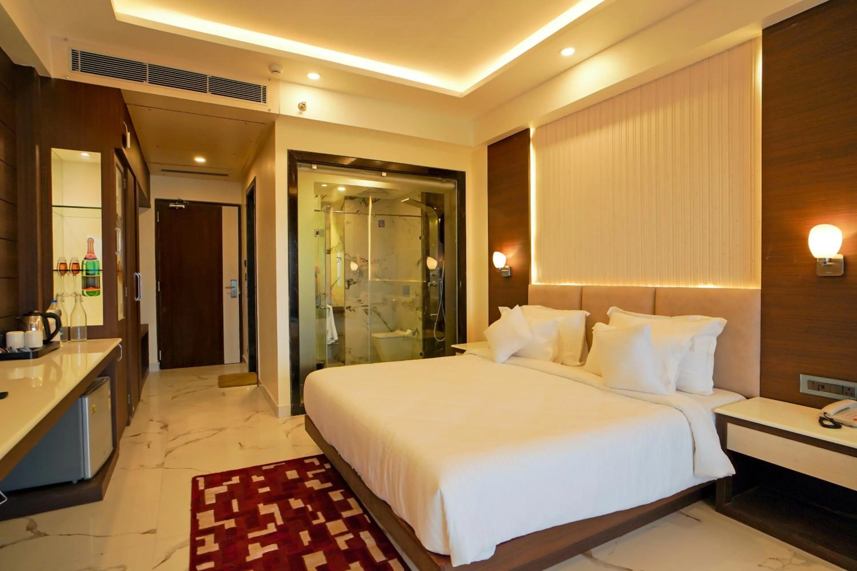 Bed in Shanti Seaview Resort & Spa