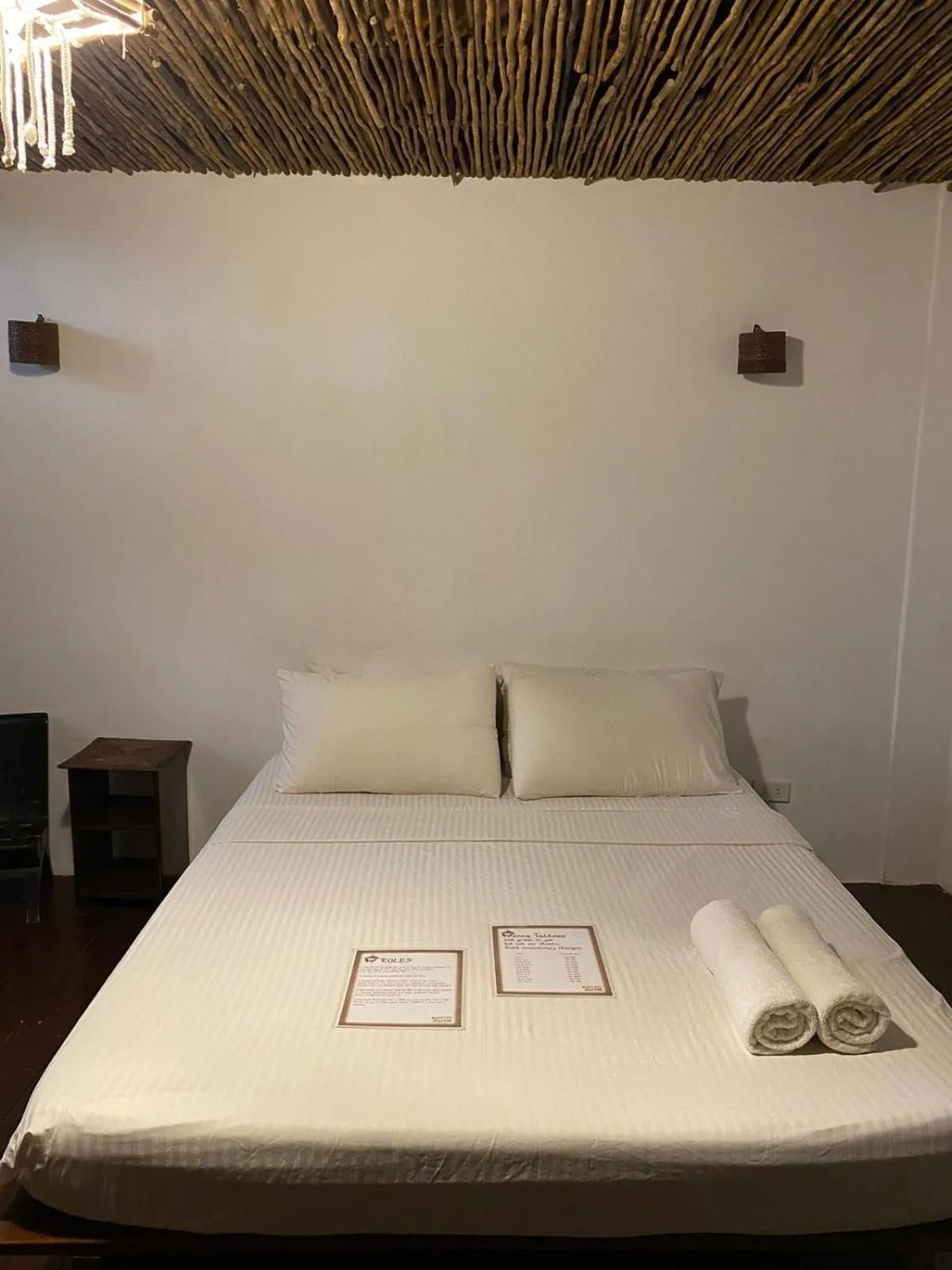 Bed in Boracay Coco Huts