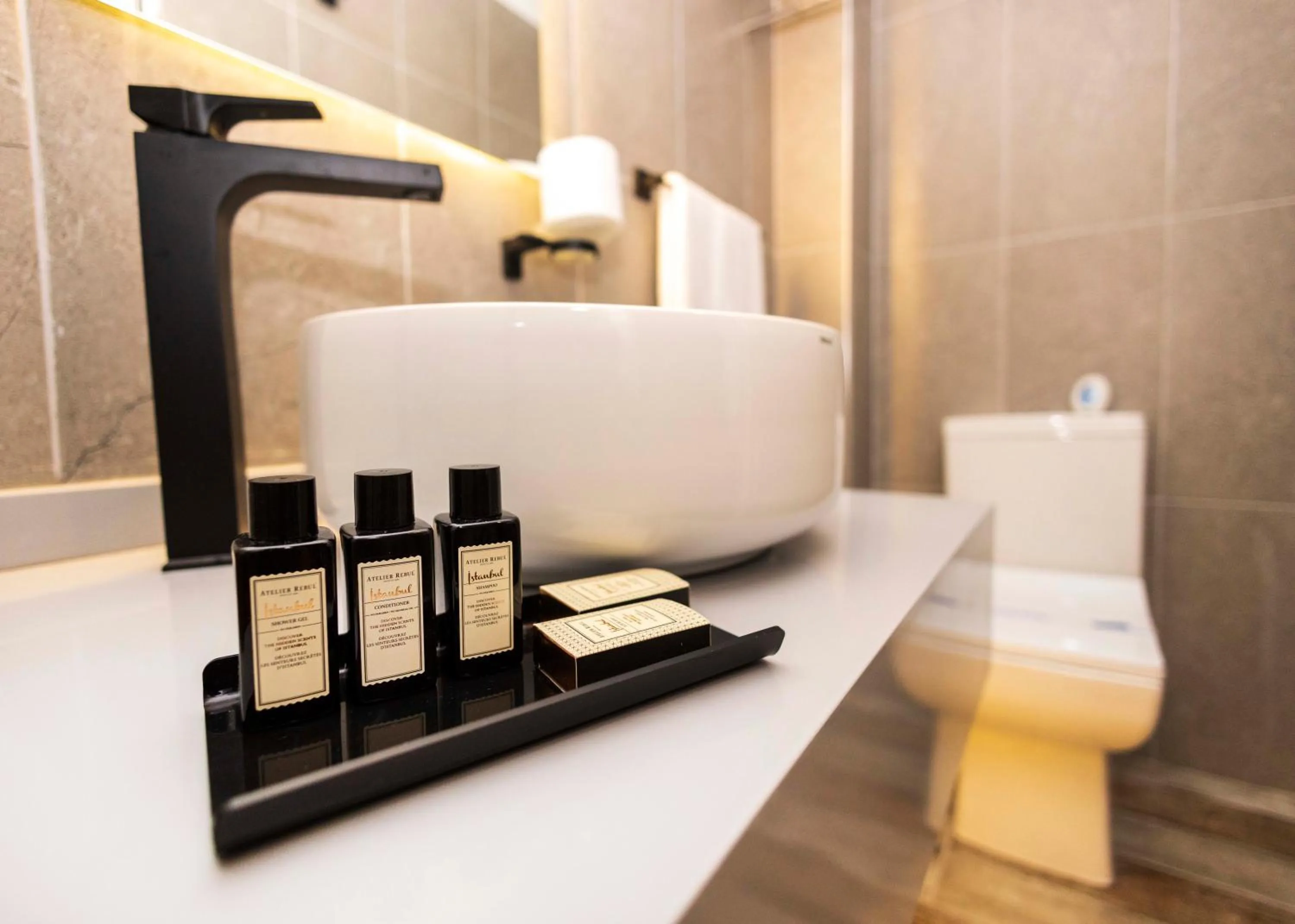 Bathroom in Selvese Suites, Serviced Living in Galata