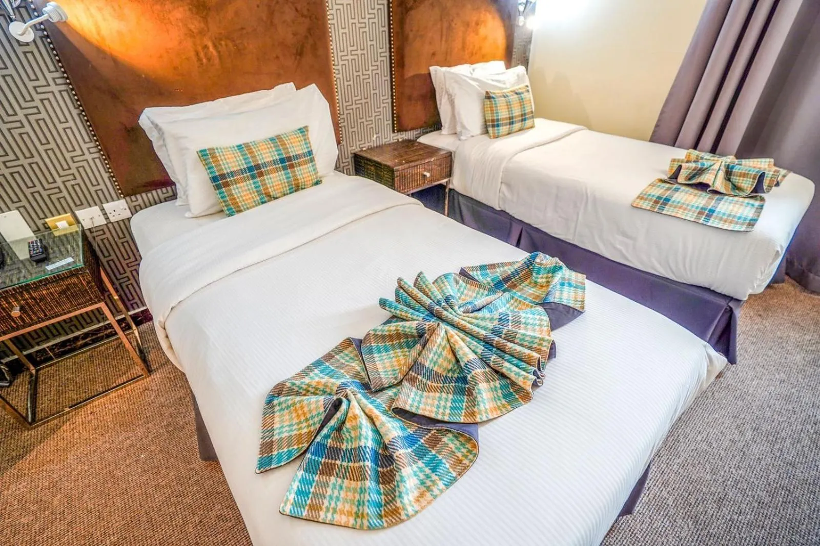 Bed in Cube Hotel Dubai