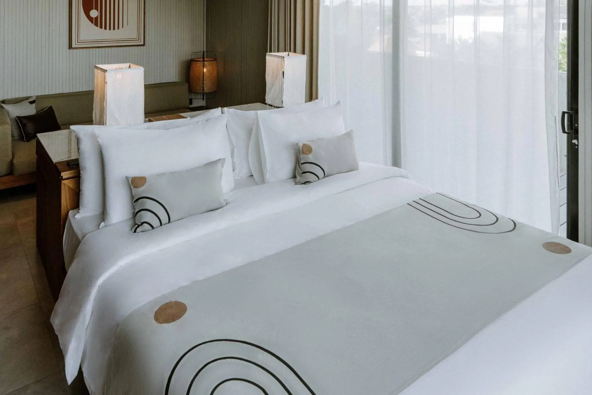 Bedroom, Bed in The Komu Canggu Bali