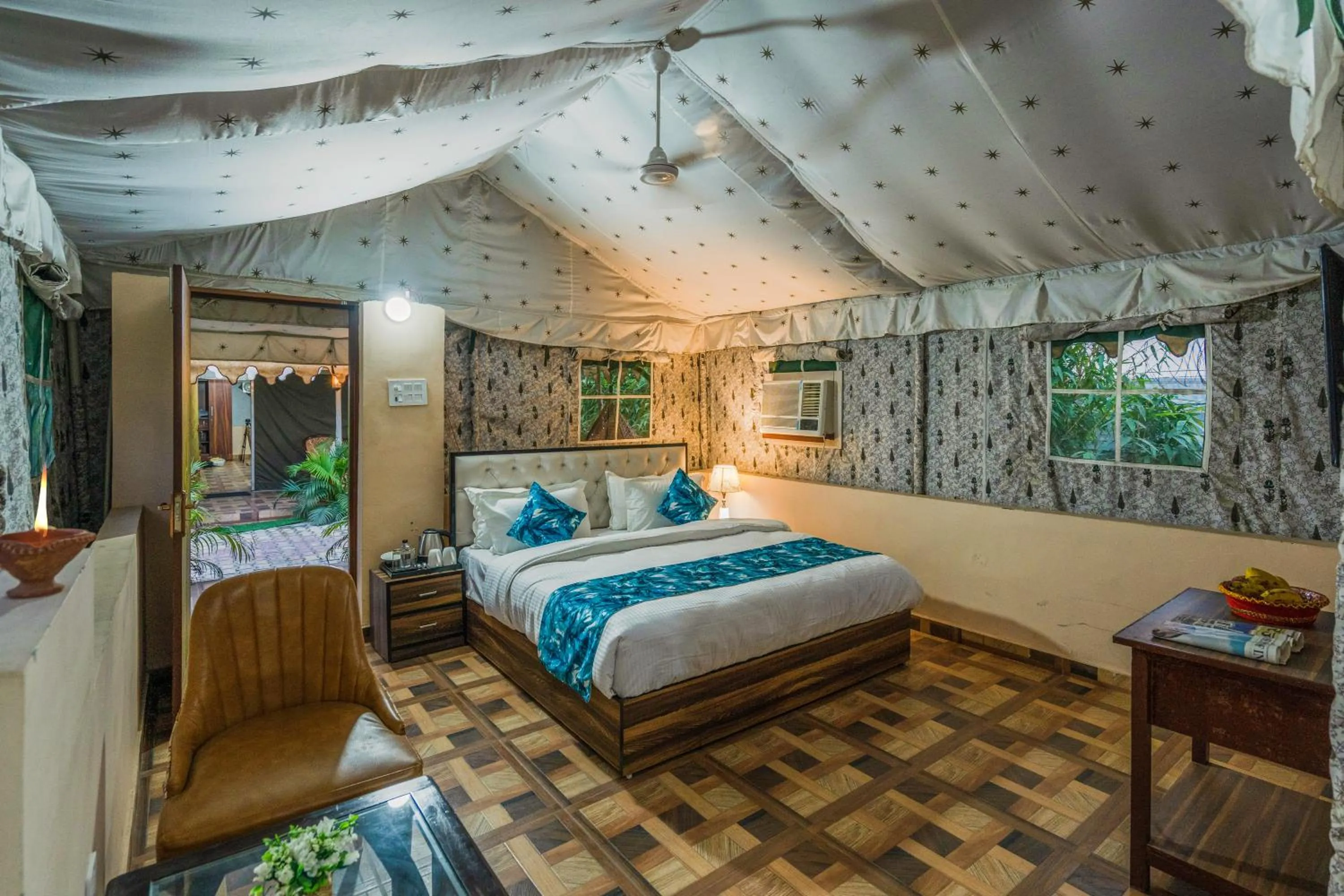 Bed in MST Cricket Village By Four Leaf Hotels