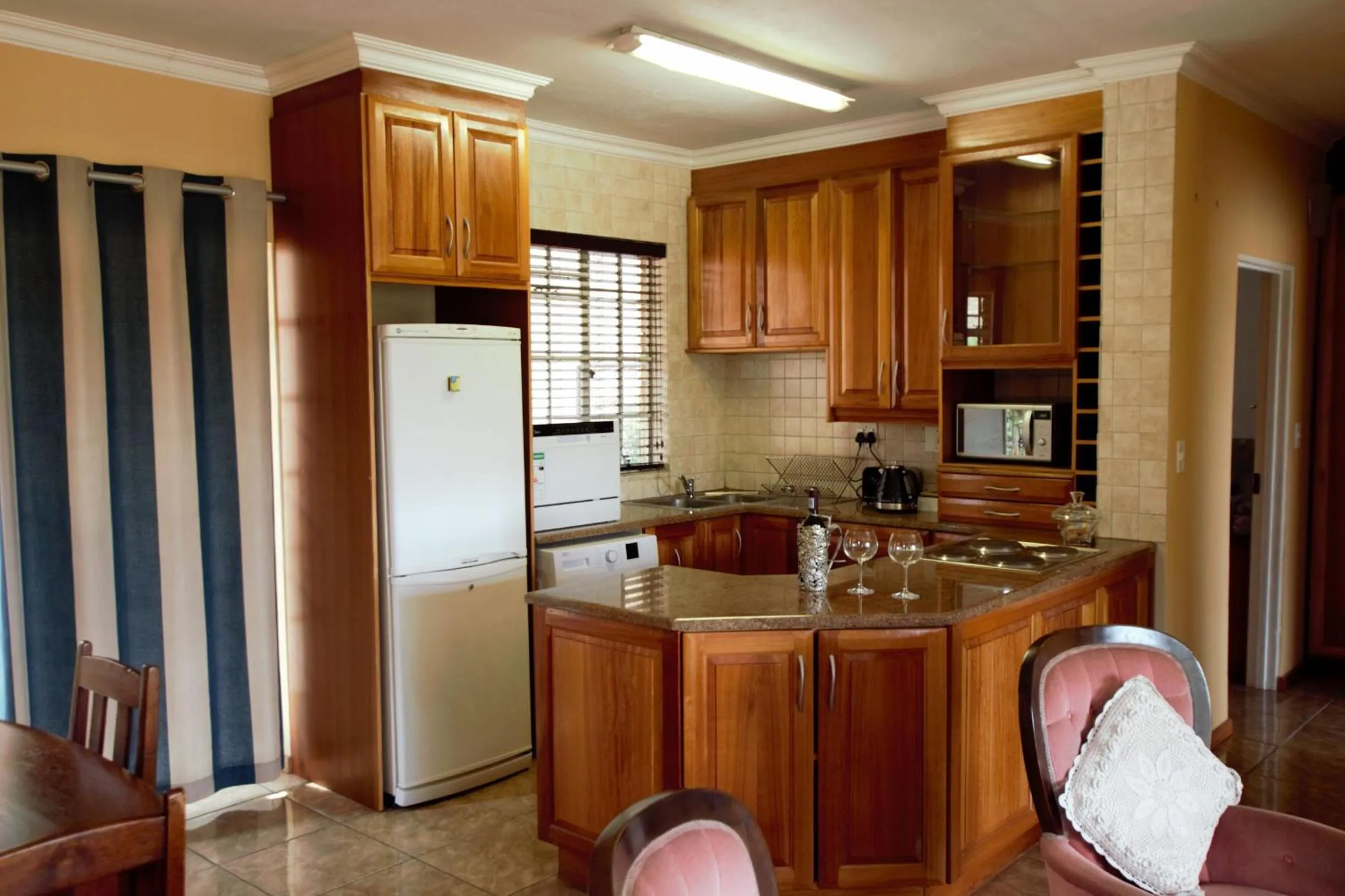 Communal kitchen in Emzini Apartments