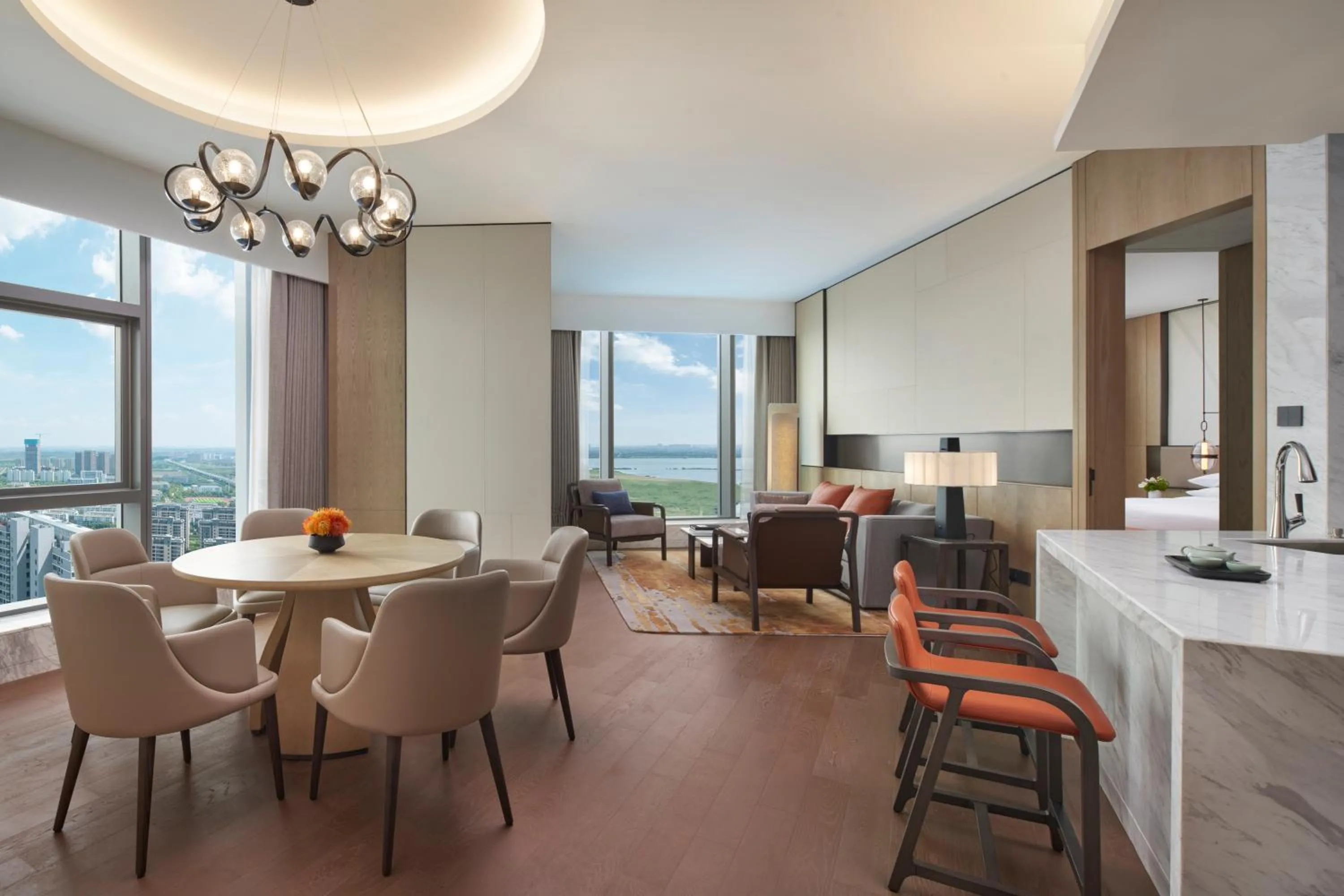 Living room in Hyatt Regency Changshu Kuncheng Lake