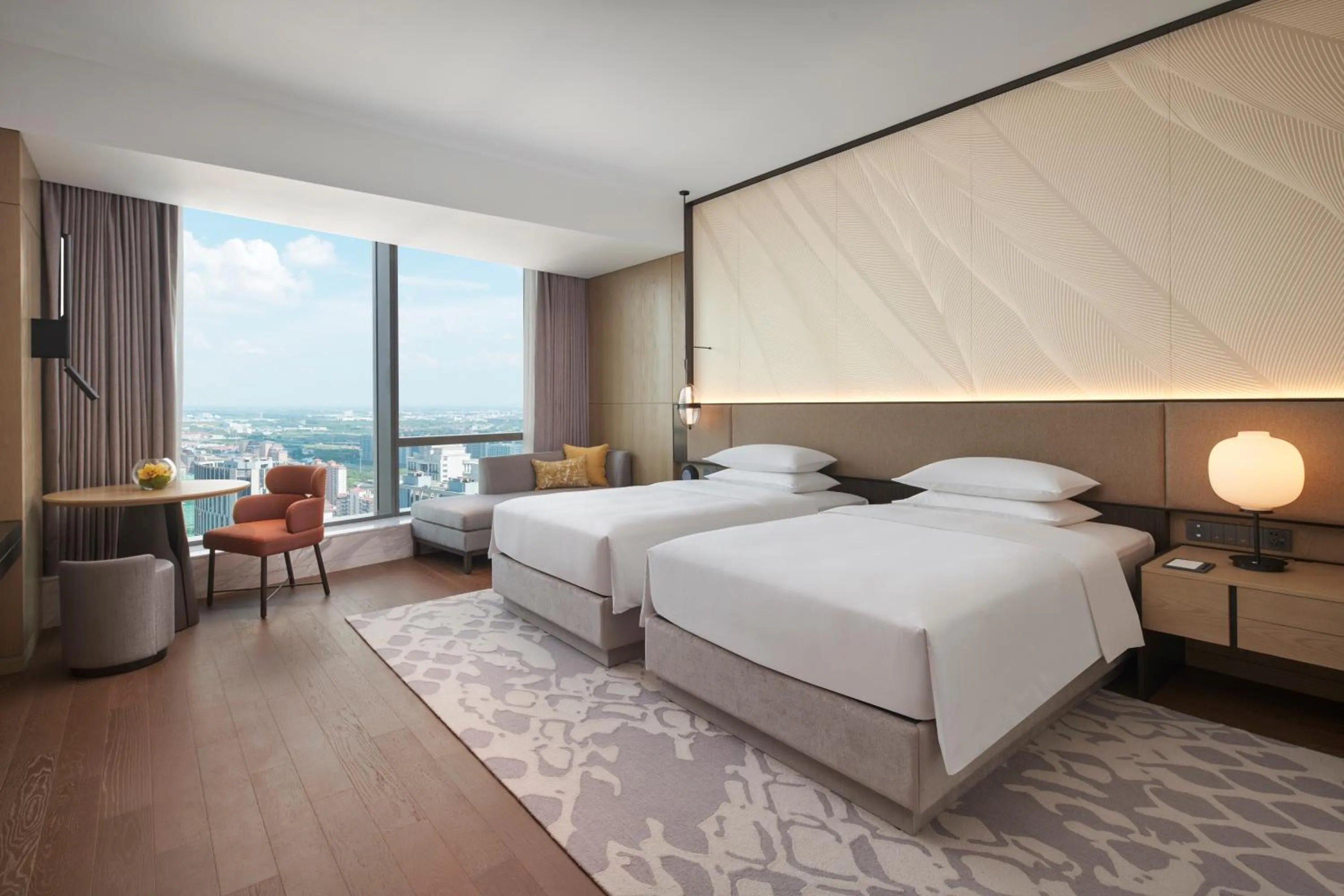 Bed in Hyatt Regency Changshu Kuncheng Lake