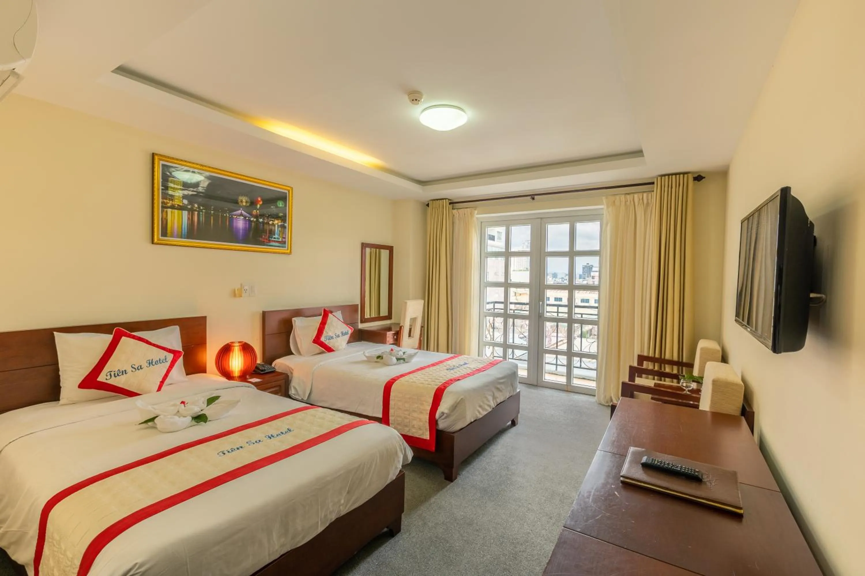 Bed in Tien Sa Danang Hotel