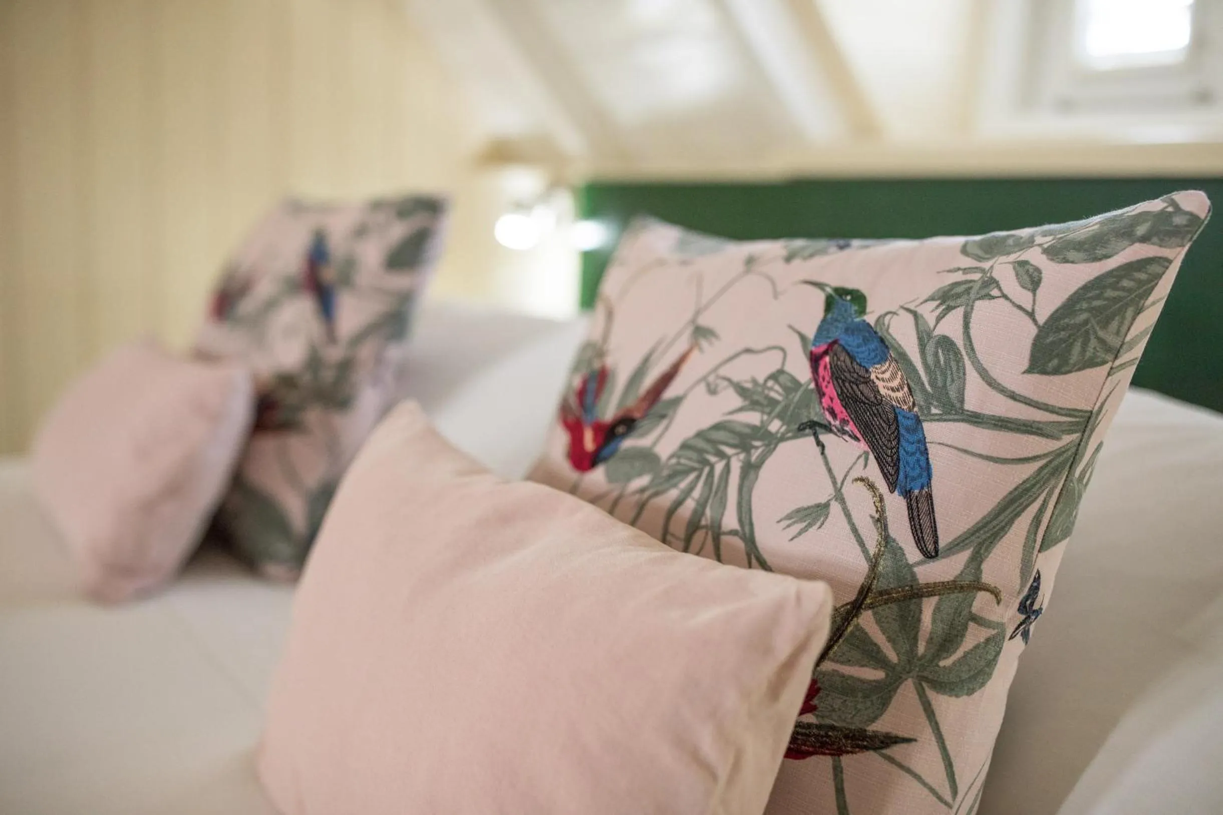 Decorative detail, Bed in Landhuis Klein Santa Martha Boutique Hotel Restaurant.