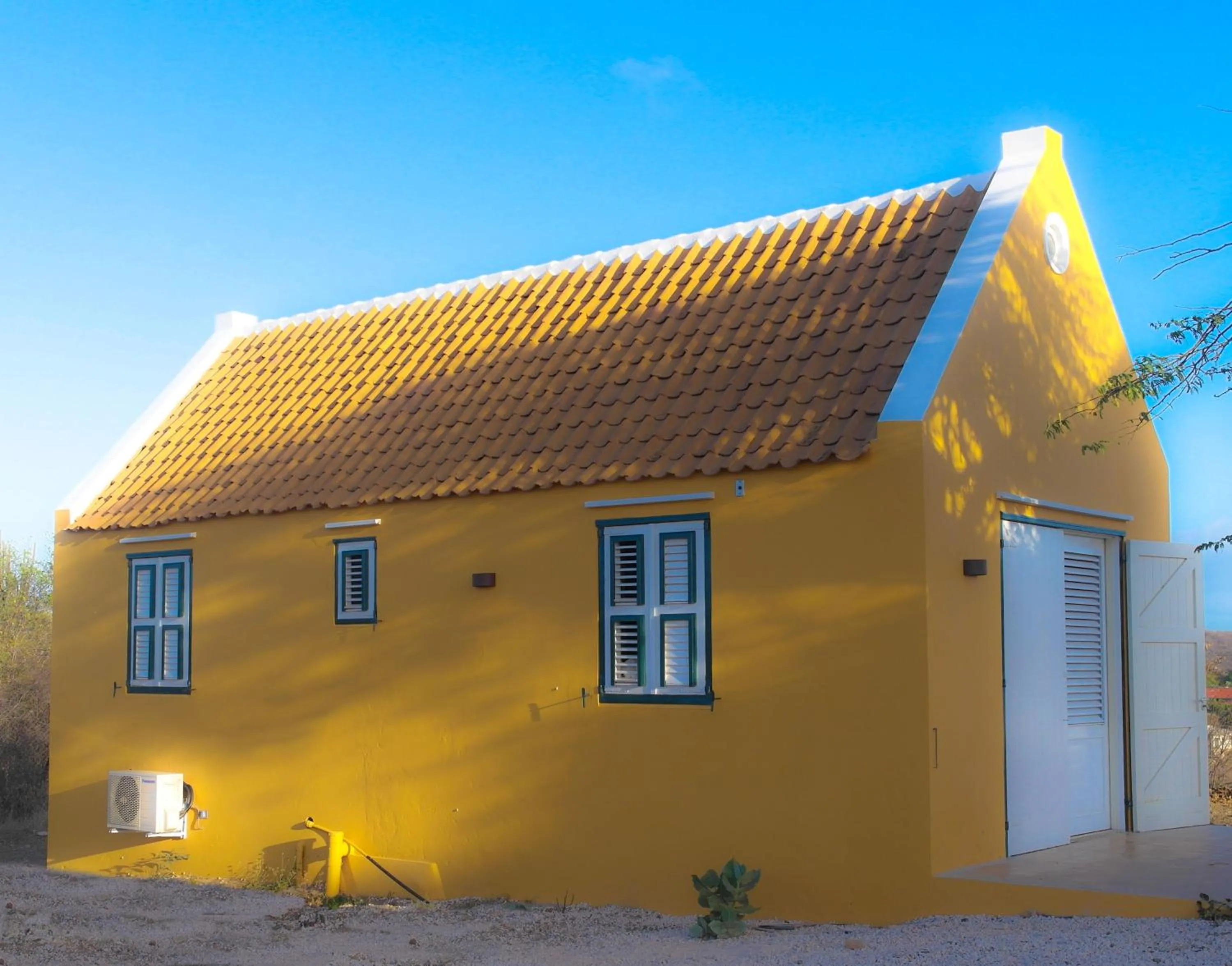 Bird's eye view in Landhuis Klein Santa Martha Boutique Hotel Restaurant.